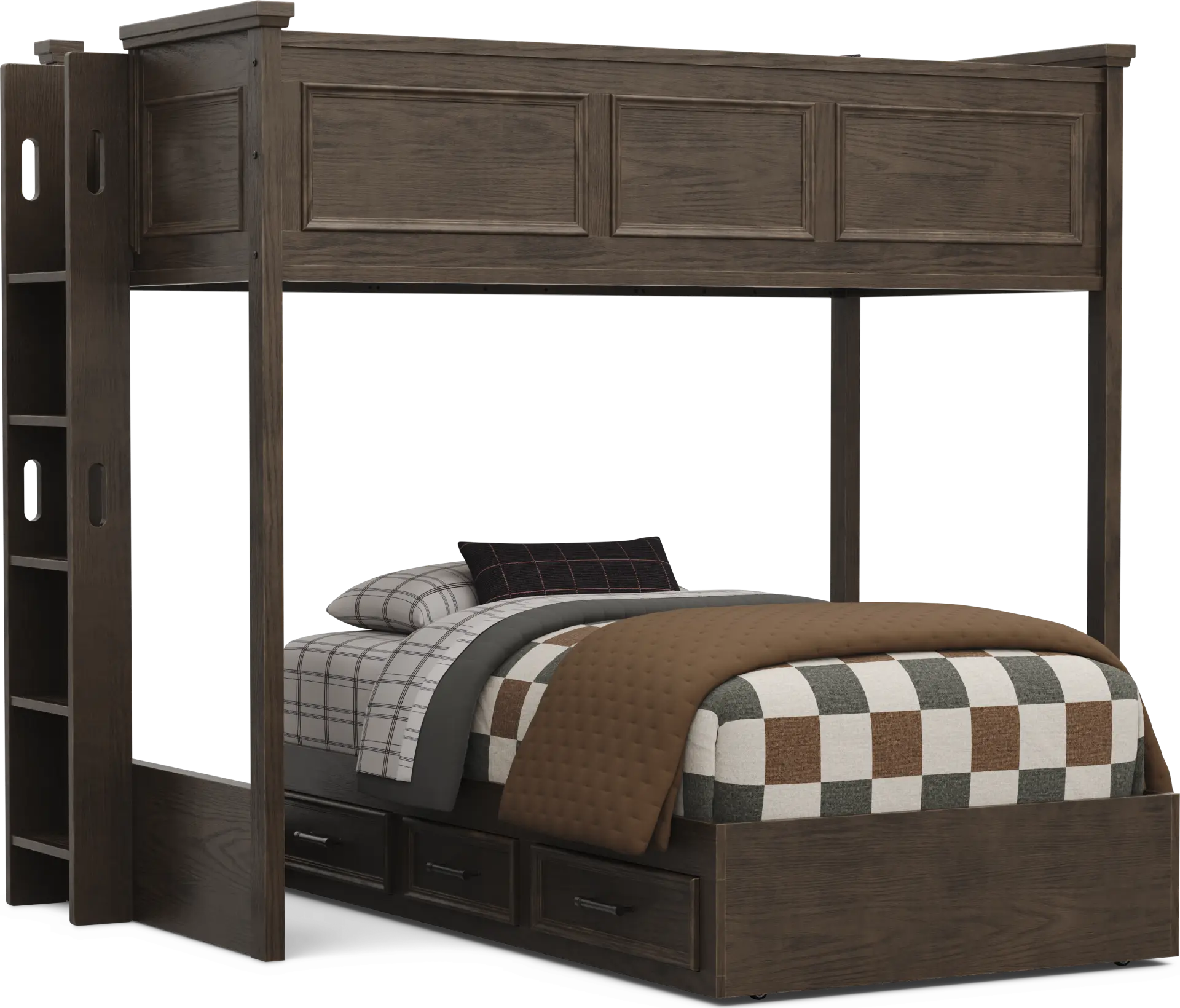 Kids Canyon Lake 2.0 Java Twin/Twin Bunk Bed