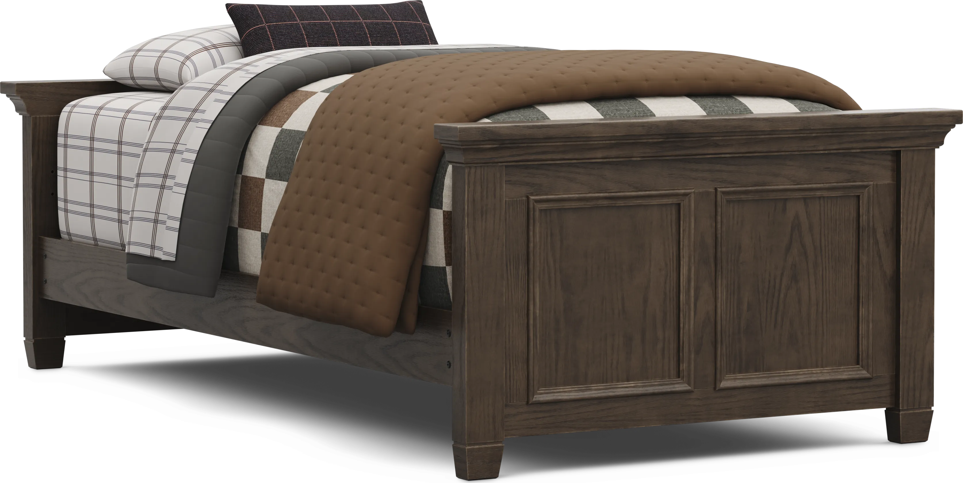 Kids Canyon Lake 2.0 Java Twin Low Profile Bed - Thumbnail - Image 1