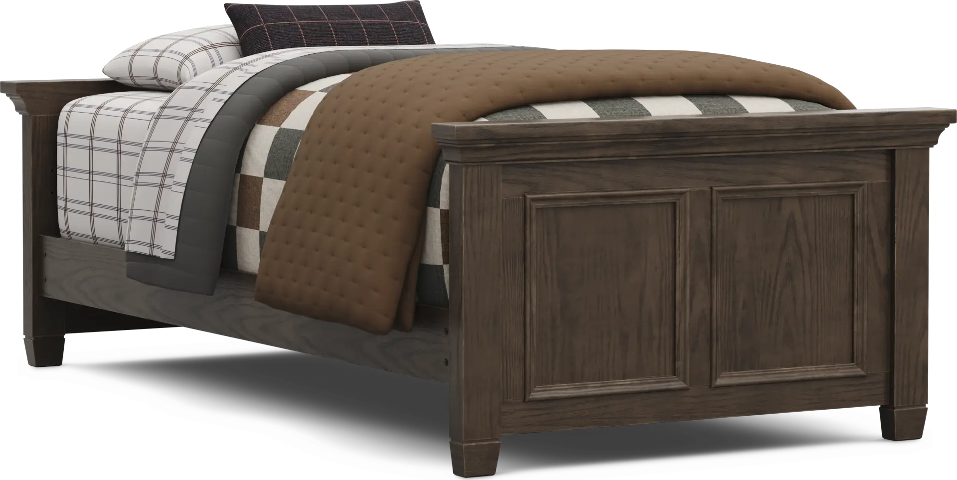 Kids Canyon Lake 2.0 Java Twin Low Profile Bed