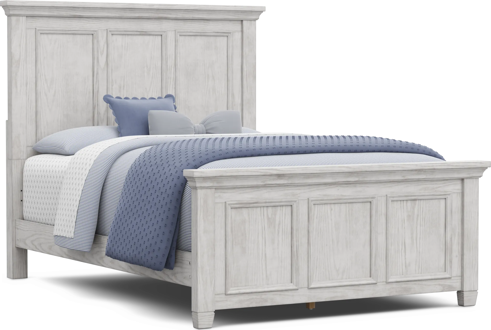 Kids Canyon Lake 2.0 Ash Gray Full Panel Bed - Image 1