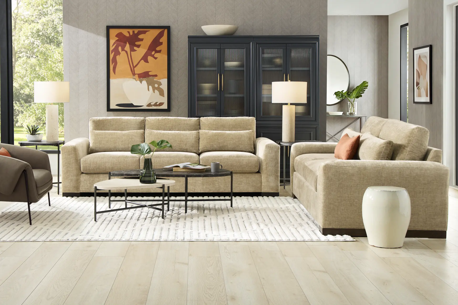 Salinas Putty 2 Pc Living Room