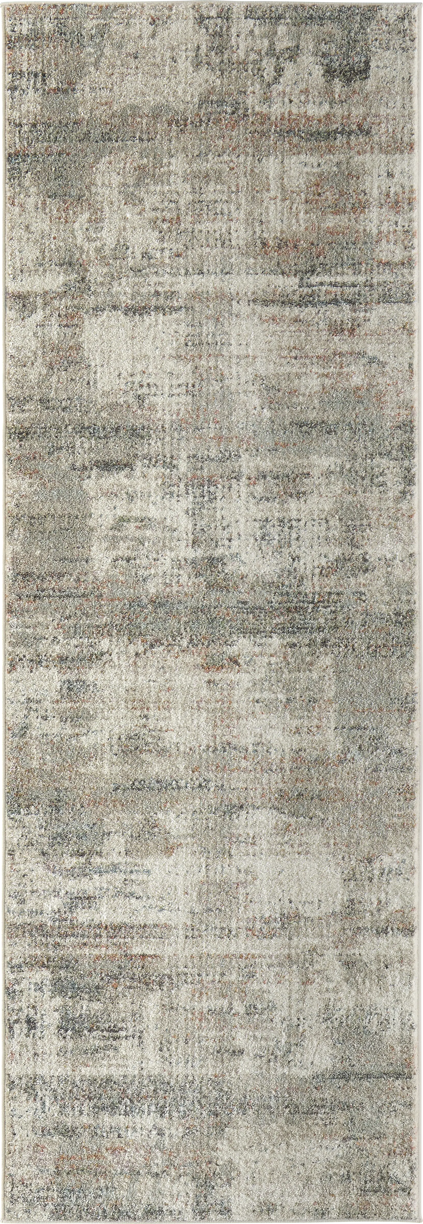 Owlatra Ivory/Multi 2'6 x 7'3 Runner Rug