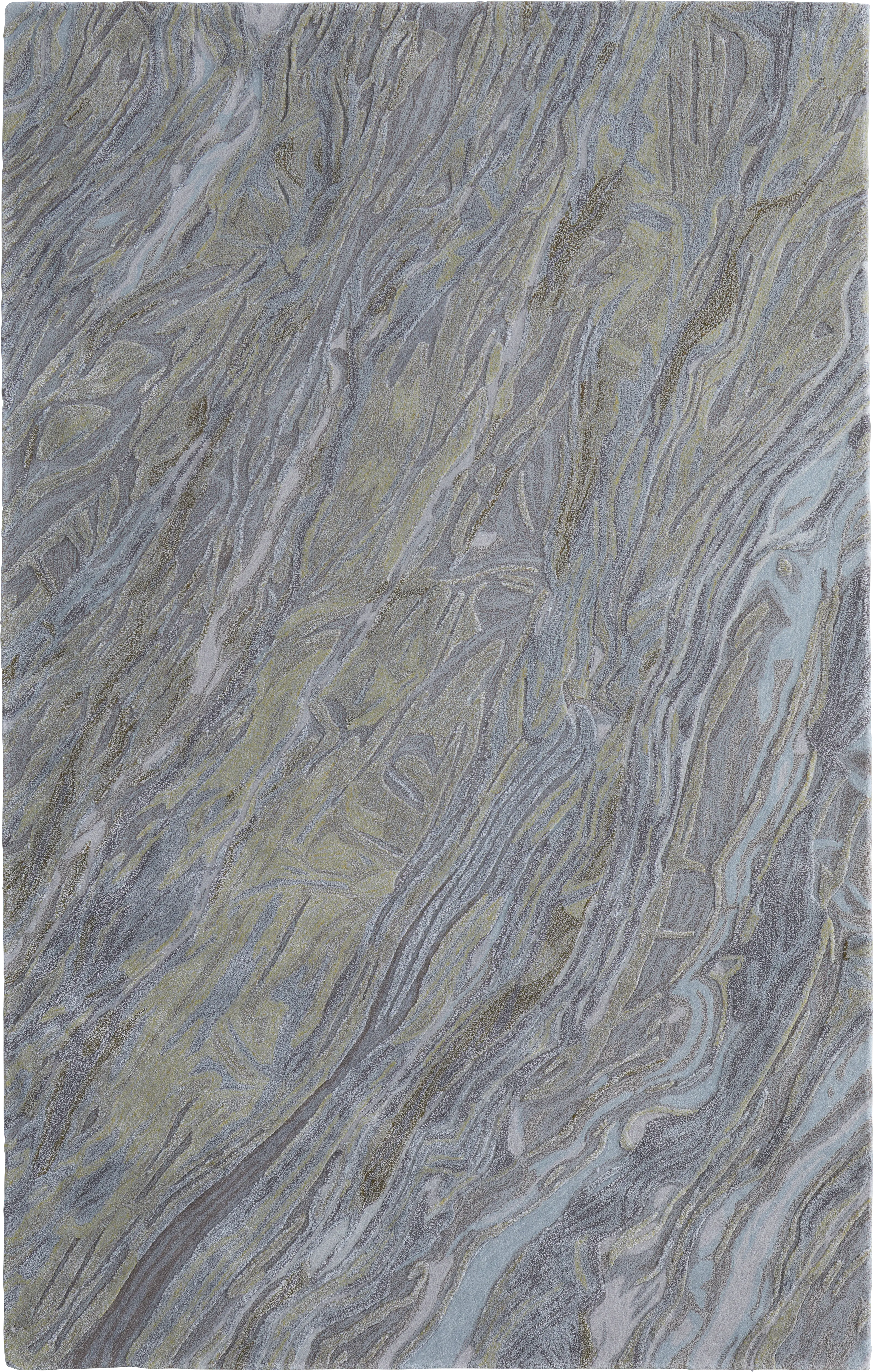 Ochkan Blue/Green 4' x 6' Rug - Image 1