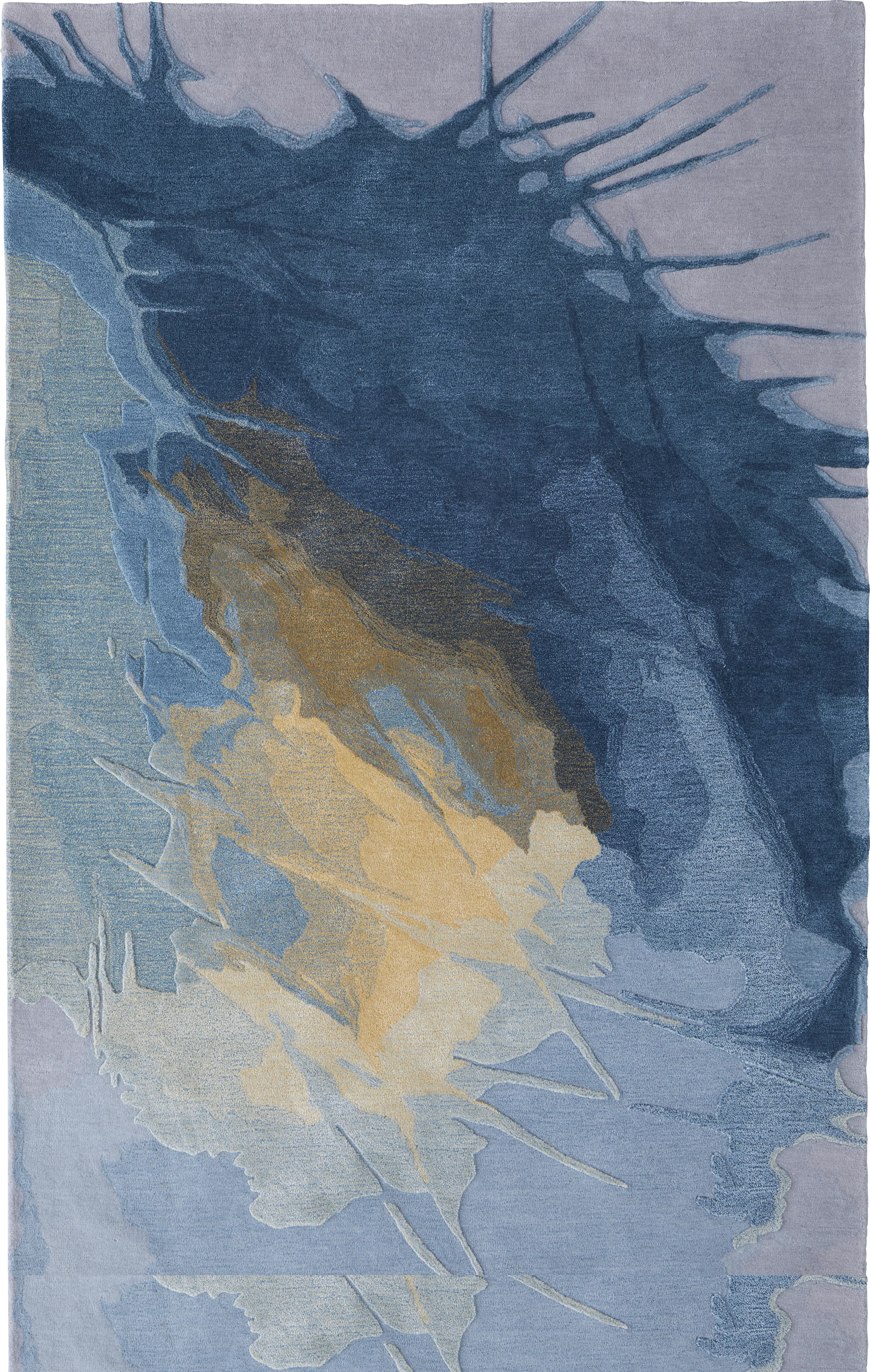 Ixtabi Blue/Gold 8' x 10' Rug - Image 1