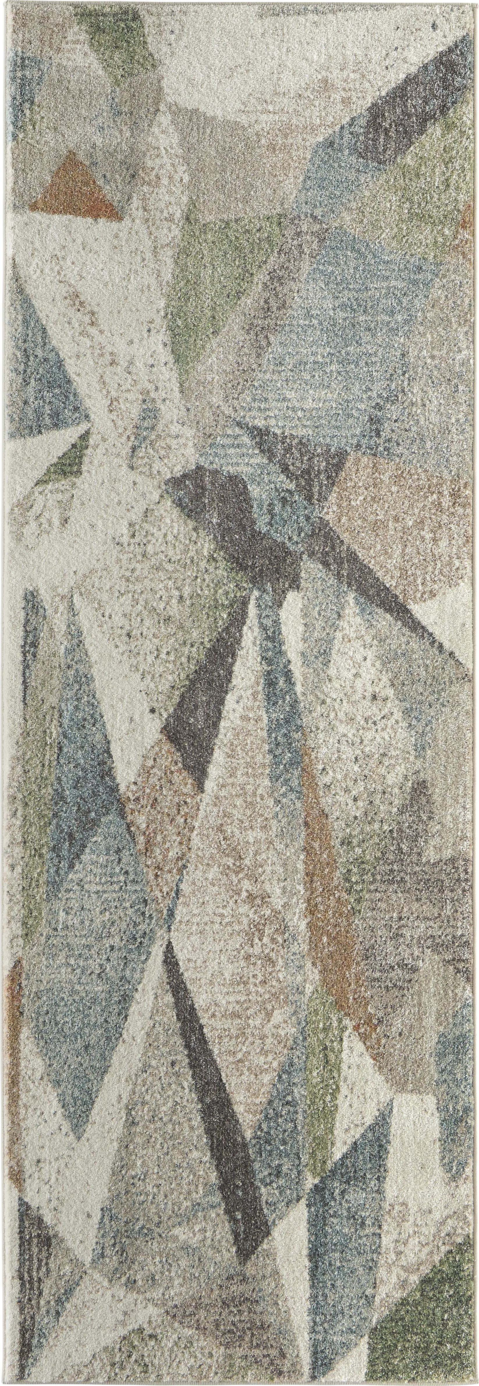 Teliyoke Ivory/Multi 2'6 x 7'3 Runner Rug - Image 1