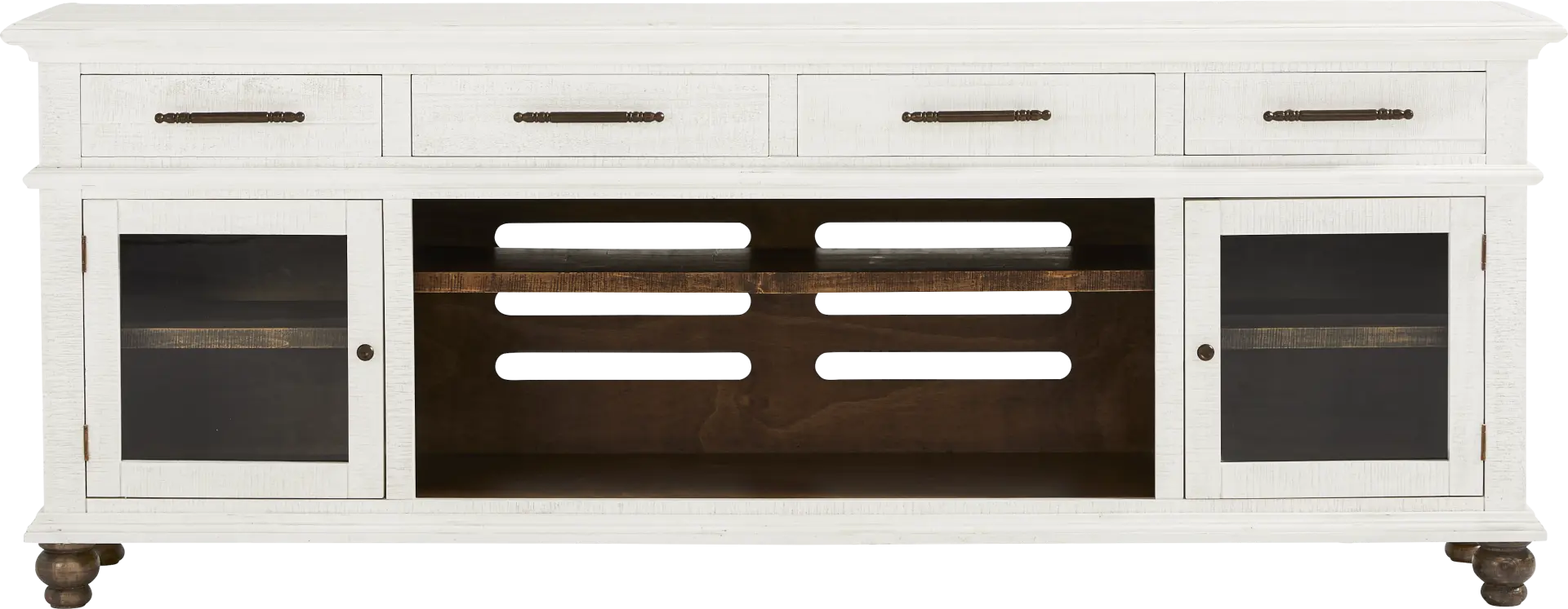 Elmstead White 88 in. Credenza