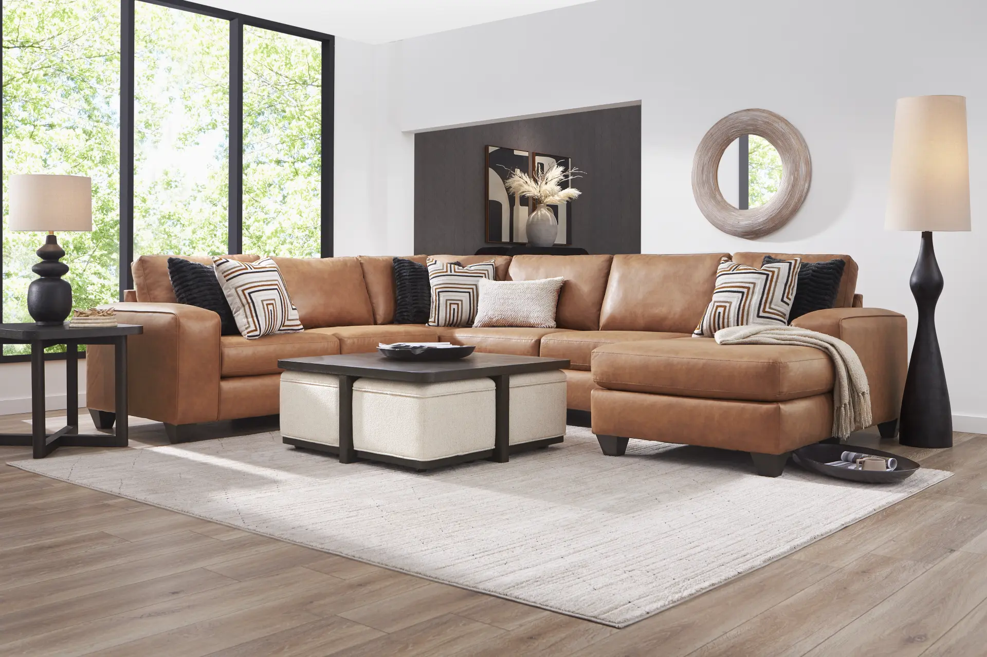 Westcott Brown 3 Pc Sectional