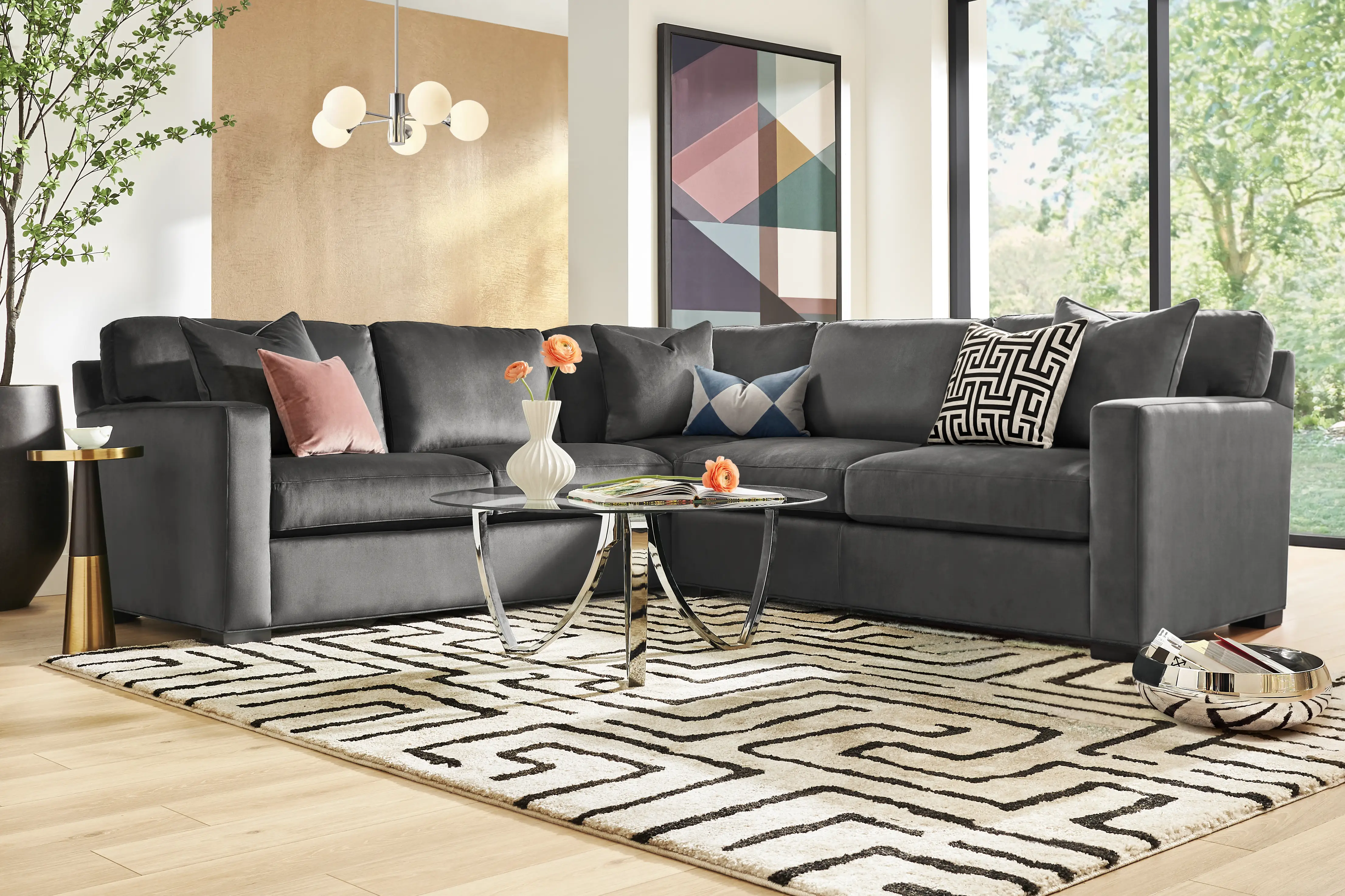 Harmonie Gunmetal 2 Pc Sectional - Thumbnail - Image 2