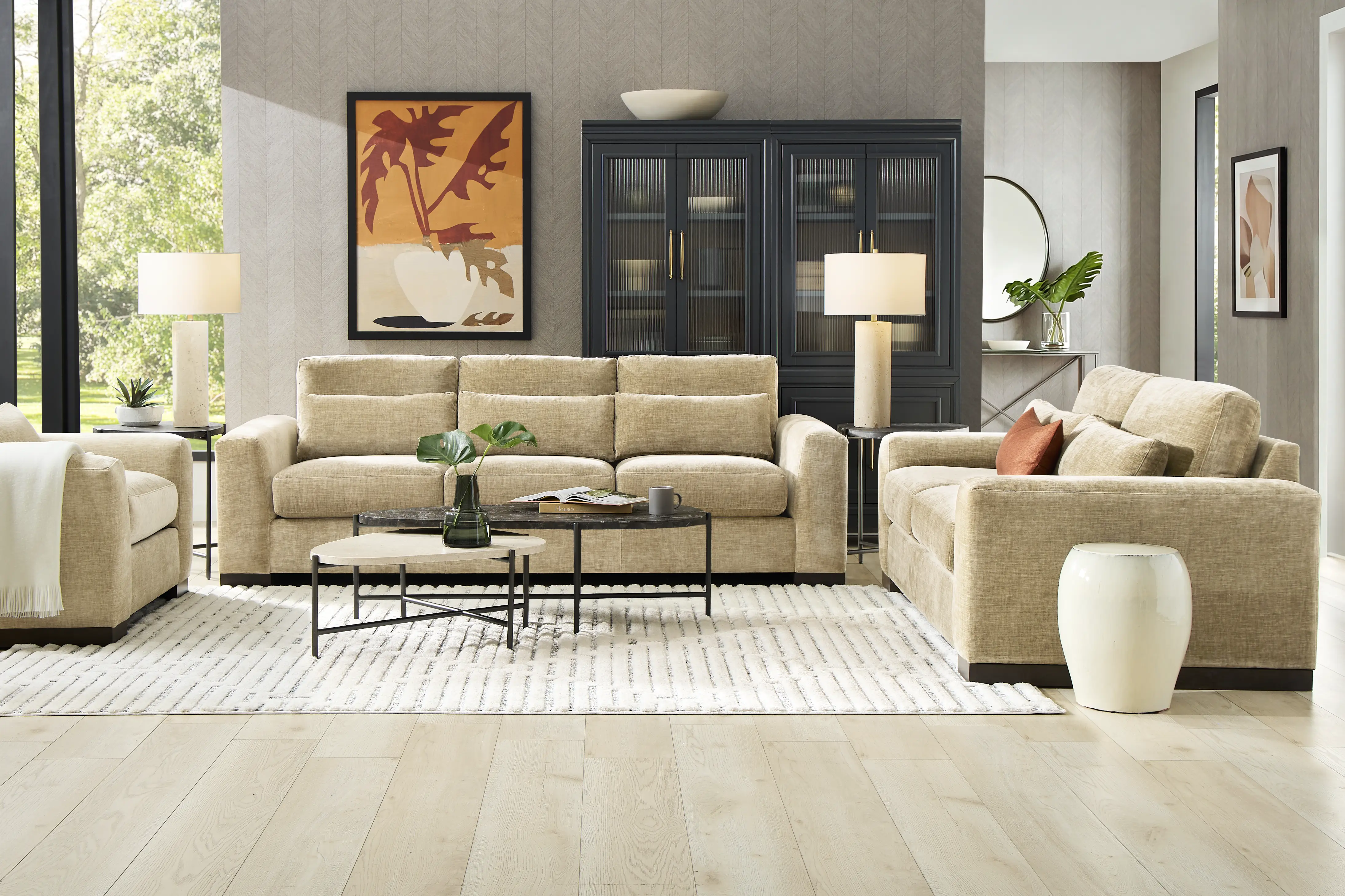 Salinas Putty 8 Pc Living Room - Image 1