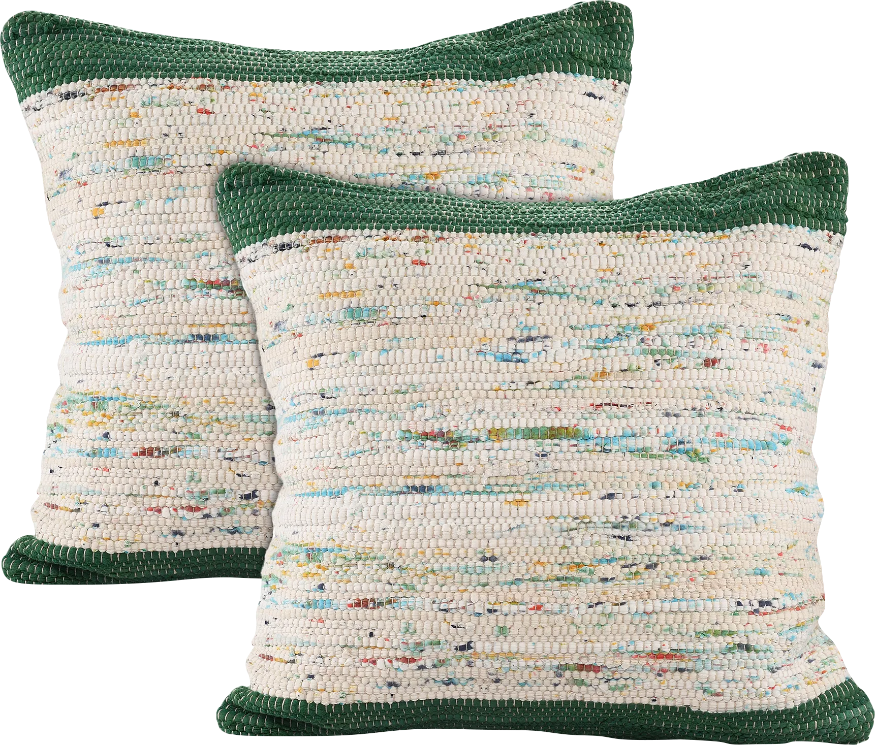 Aquara Green Accent Pillow, Set of 2 - Thumbnail - Image 1