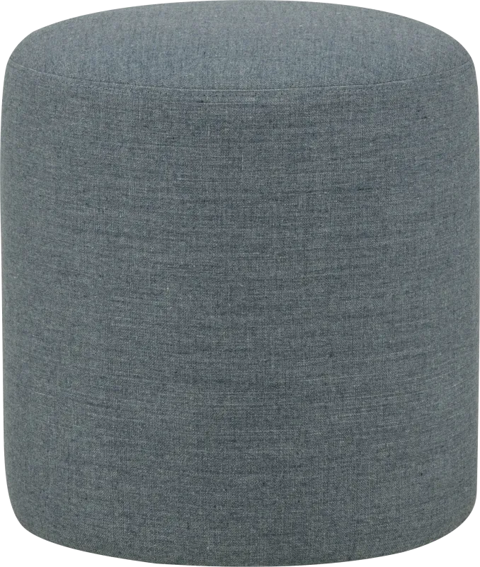 Wells Light Blue Ottoman