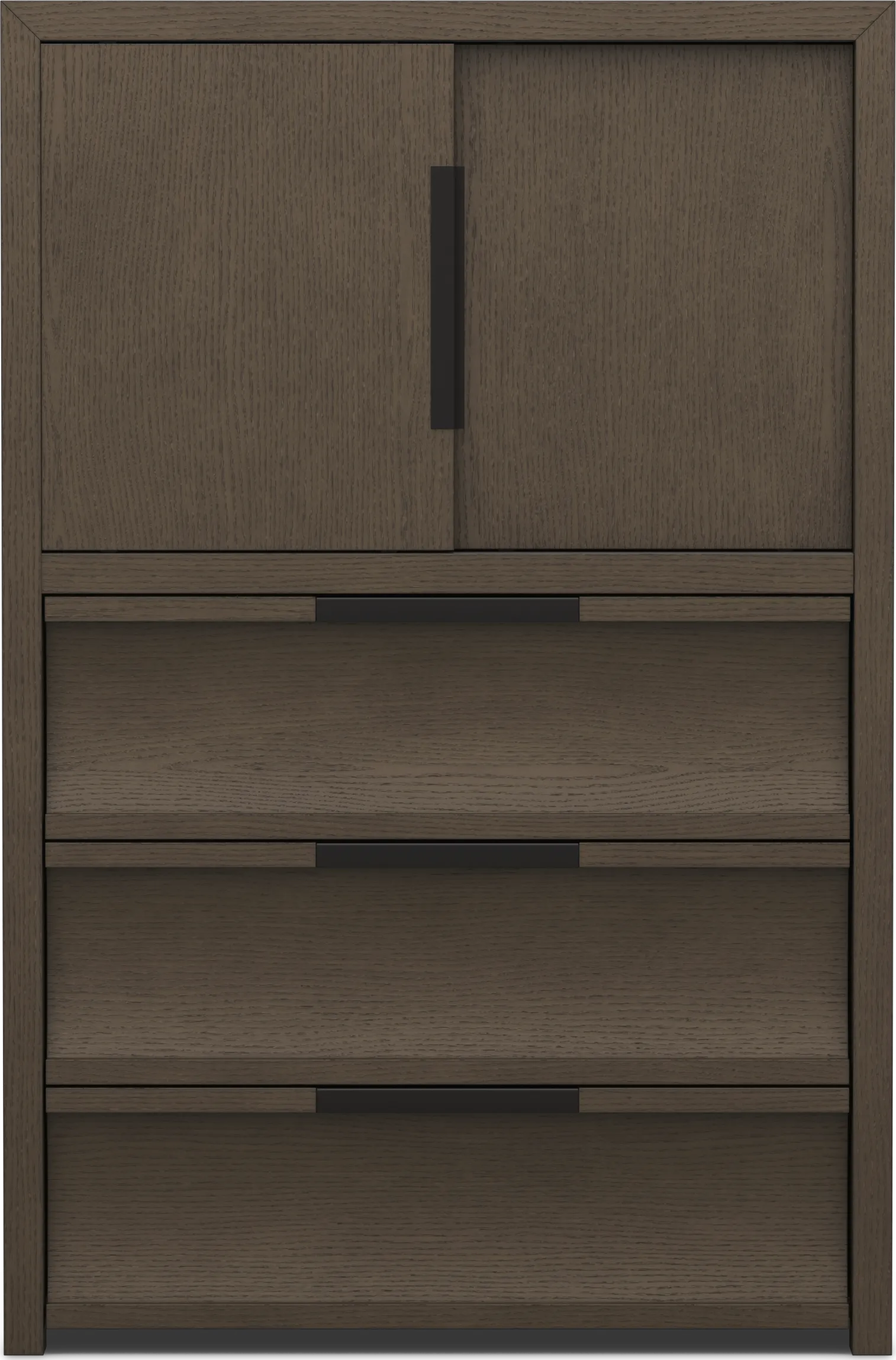Kids Sierra Summit Brown Oak Door Chest - Image 1