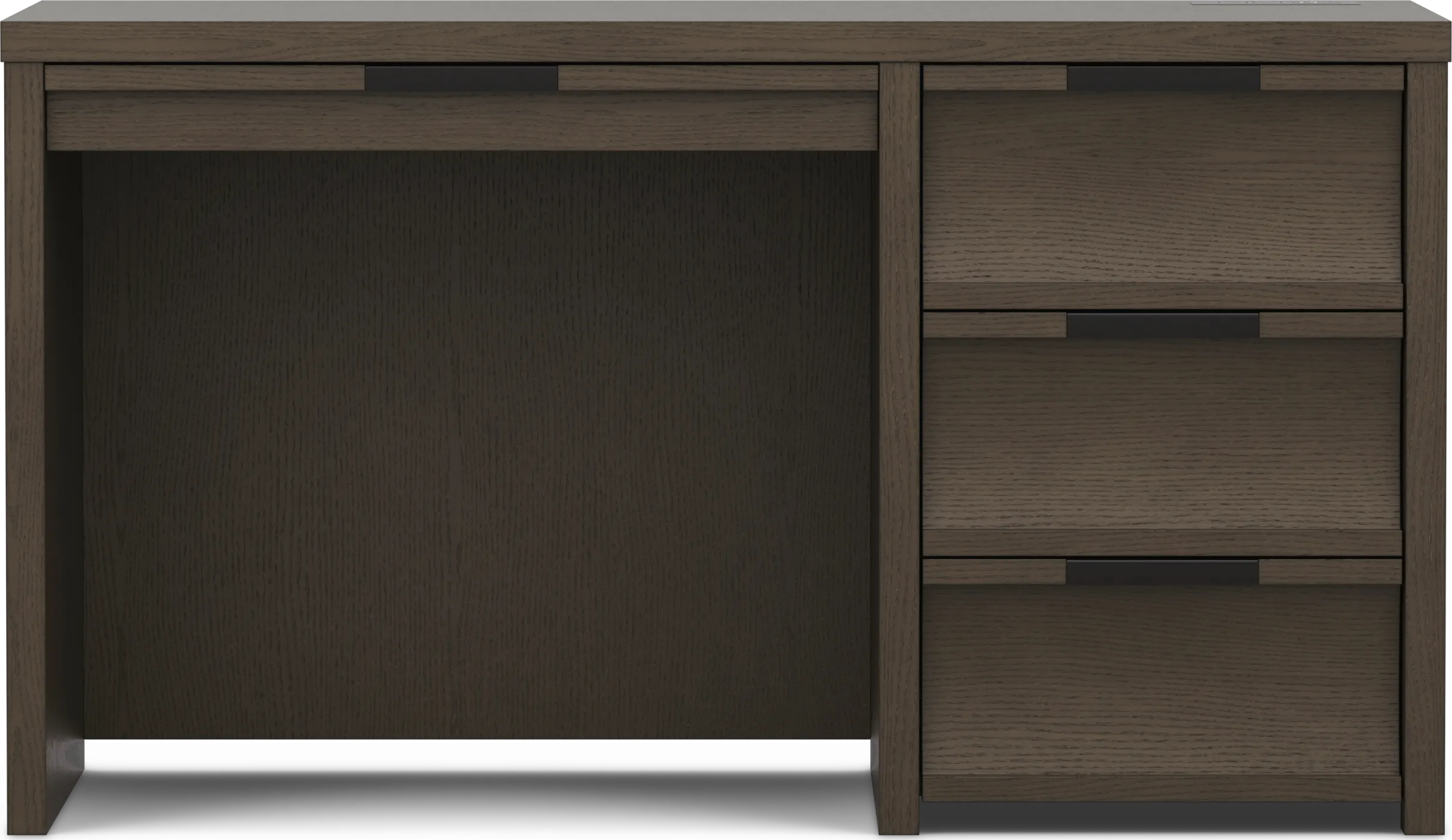 Kids Sierra Summit Brown Oak Desk - Image 1