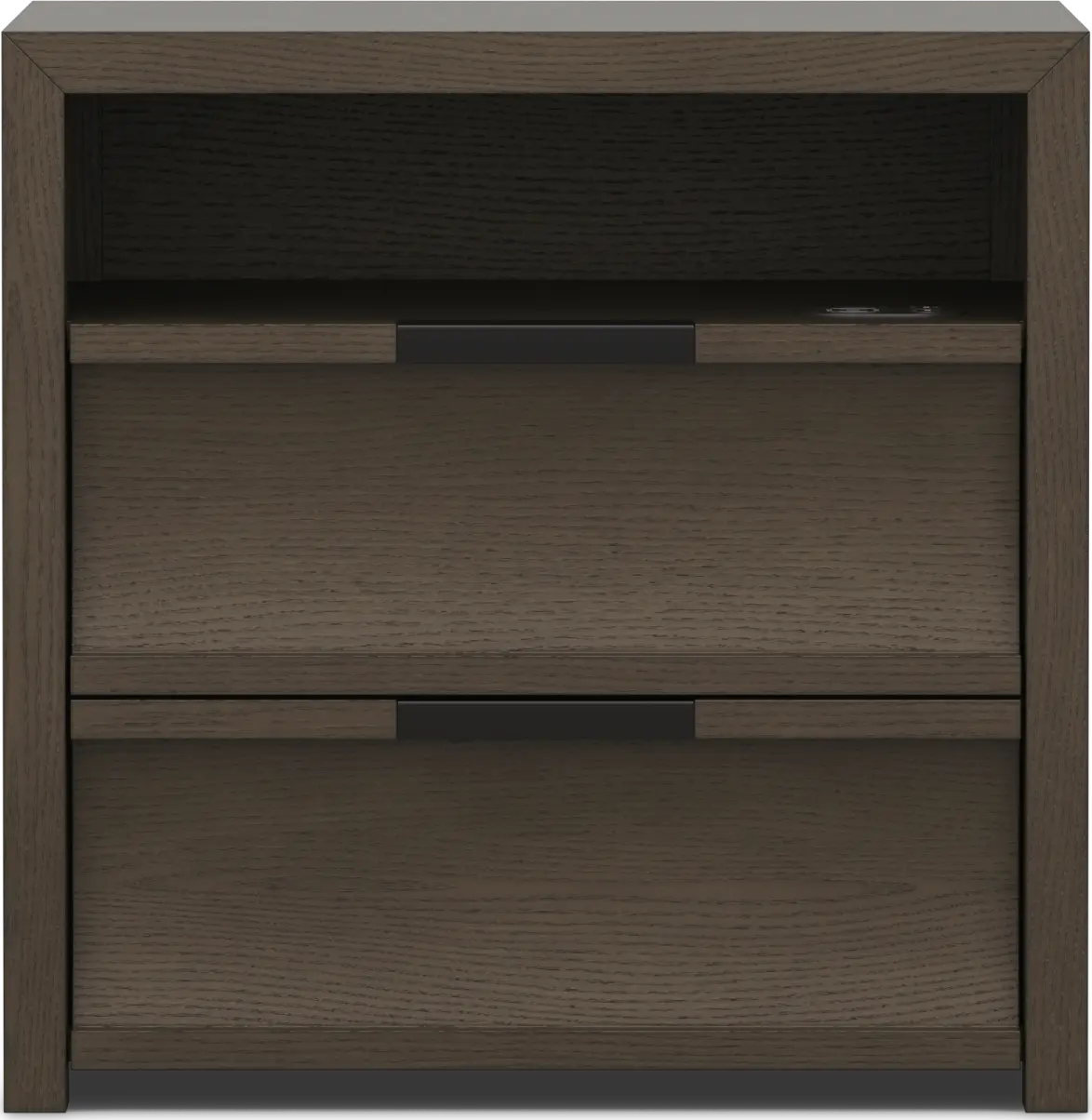 Kids Sierra Summit Brown Oak Nightstand