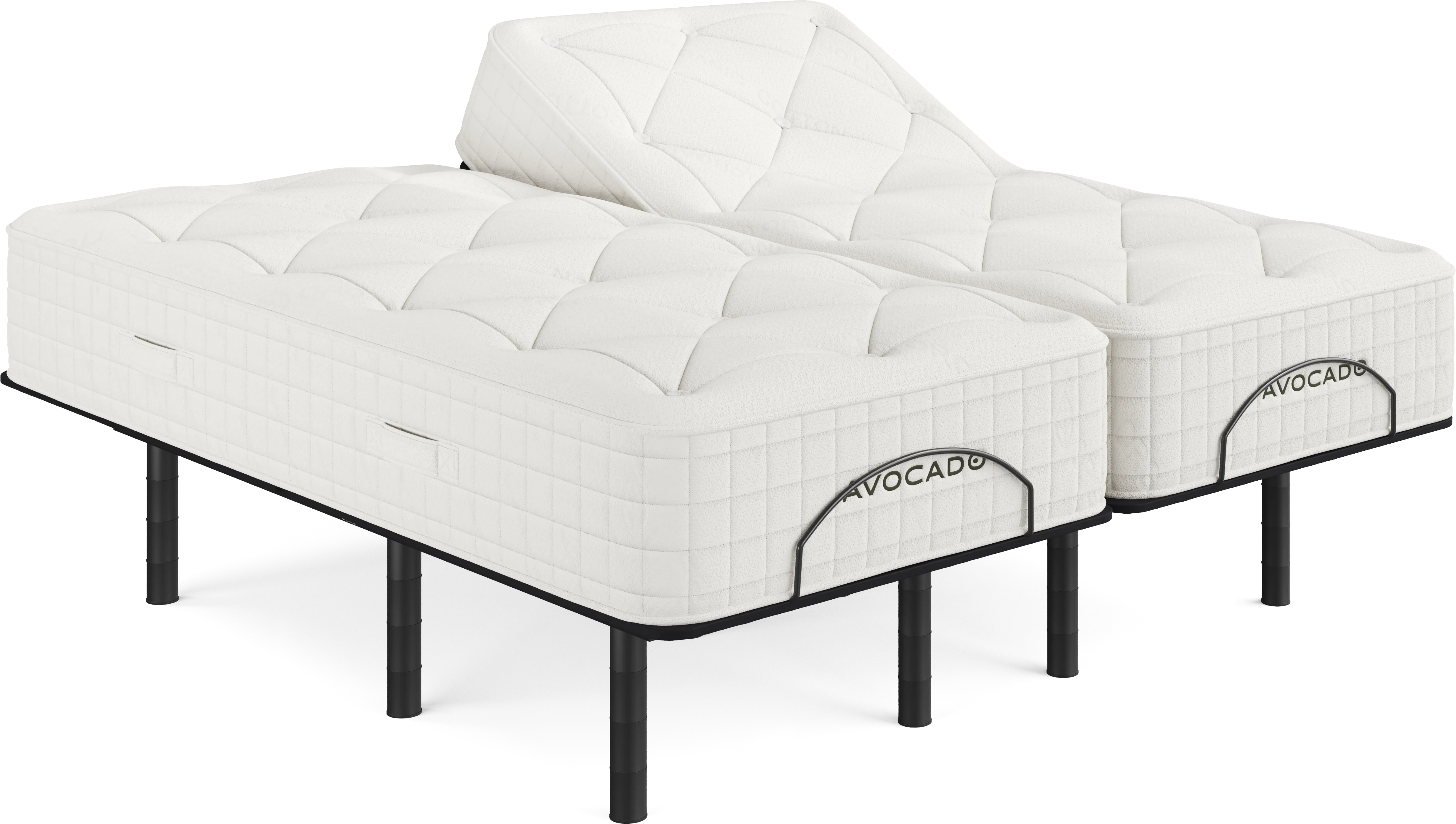 Avocado Luxury Organic Tight Top Split King Mattress with Head Up Only Base - Thumbnail - Image 1