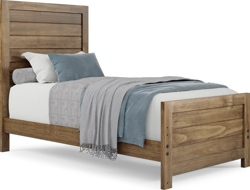 3 pc twin panel bed