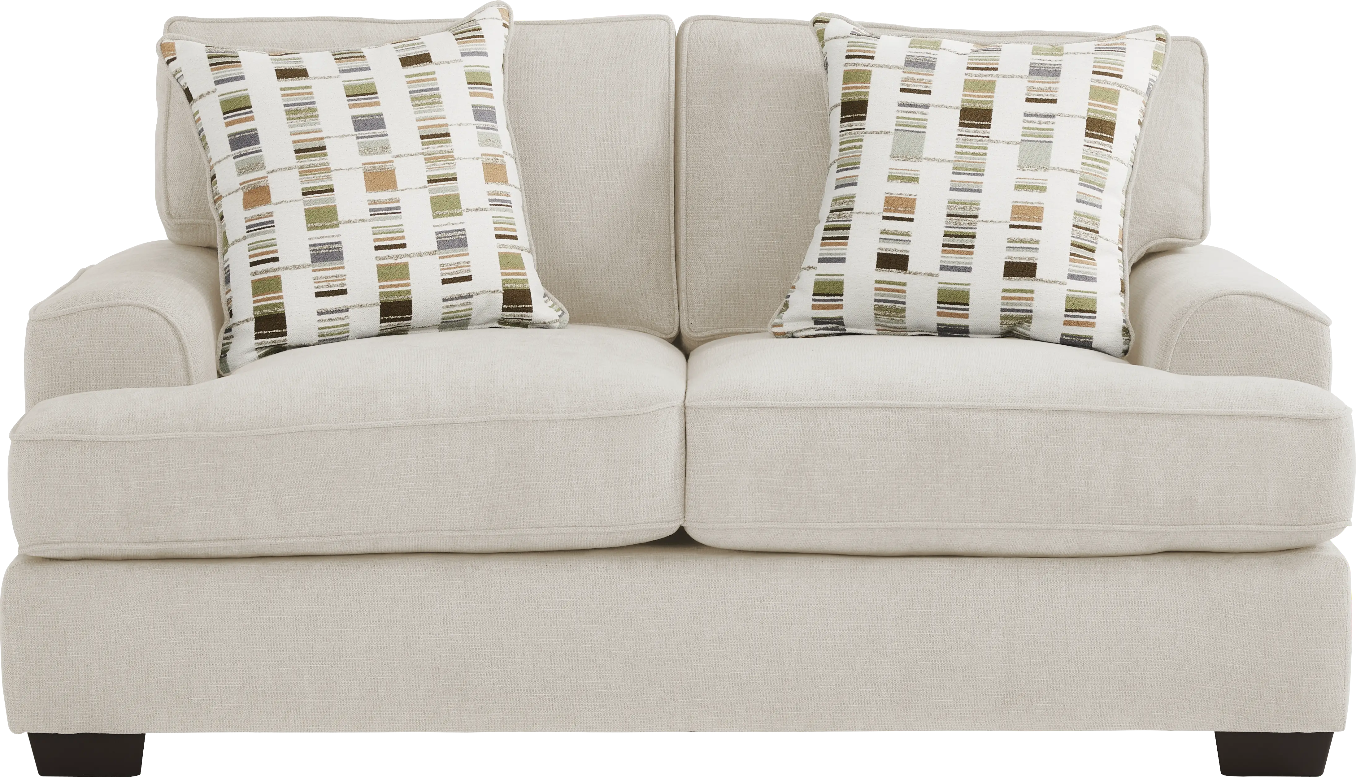 Wilkinson White Loveseat - Thumbnail - Image 1