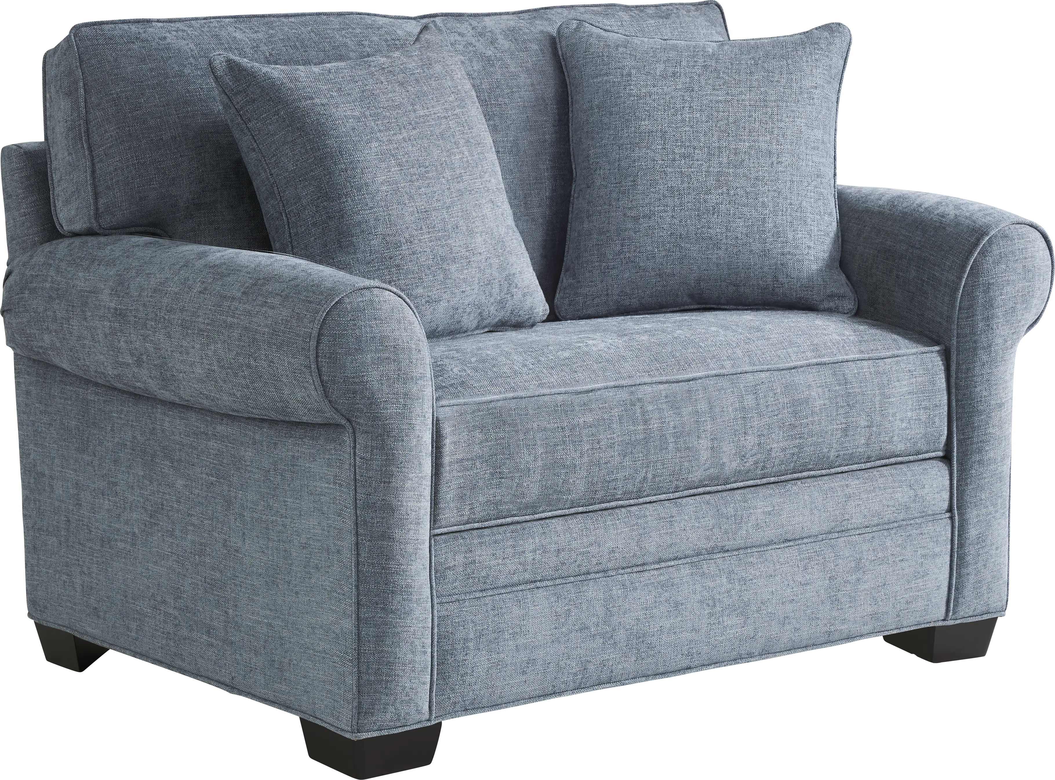 Bellingham Chambray Textured Chenille Gel Foam Sleeper Chair - Thumbnail - Image 1