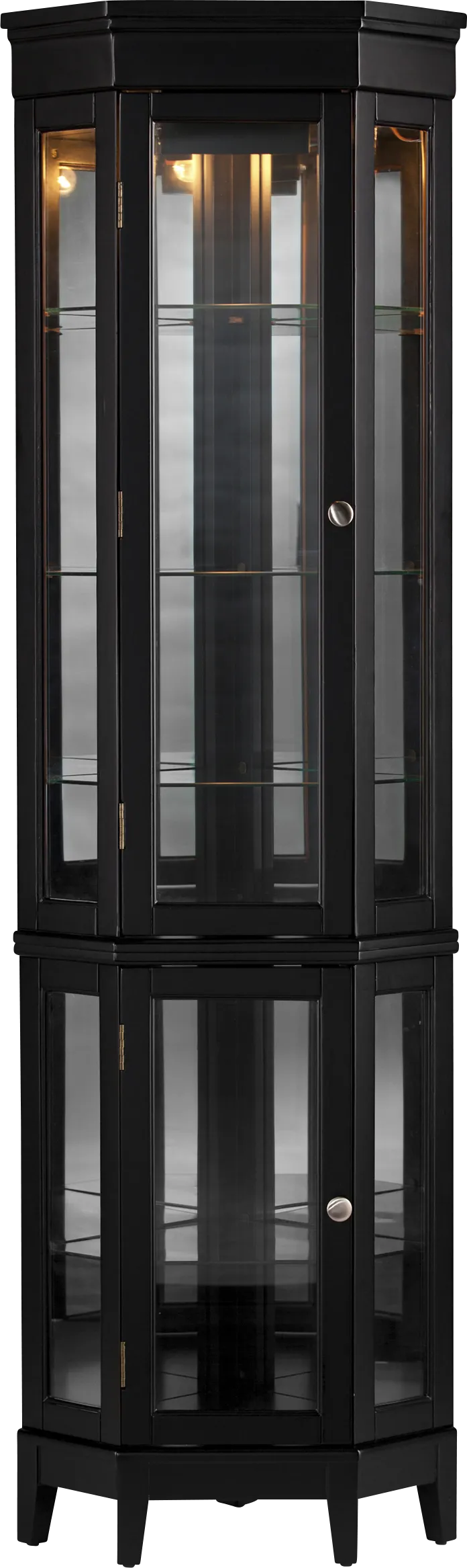 Draydell Black Curio Cabinet - Image 1