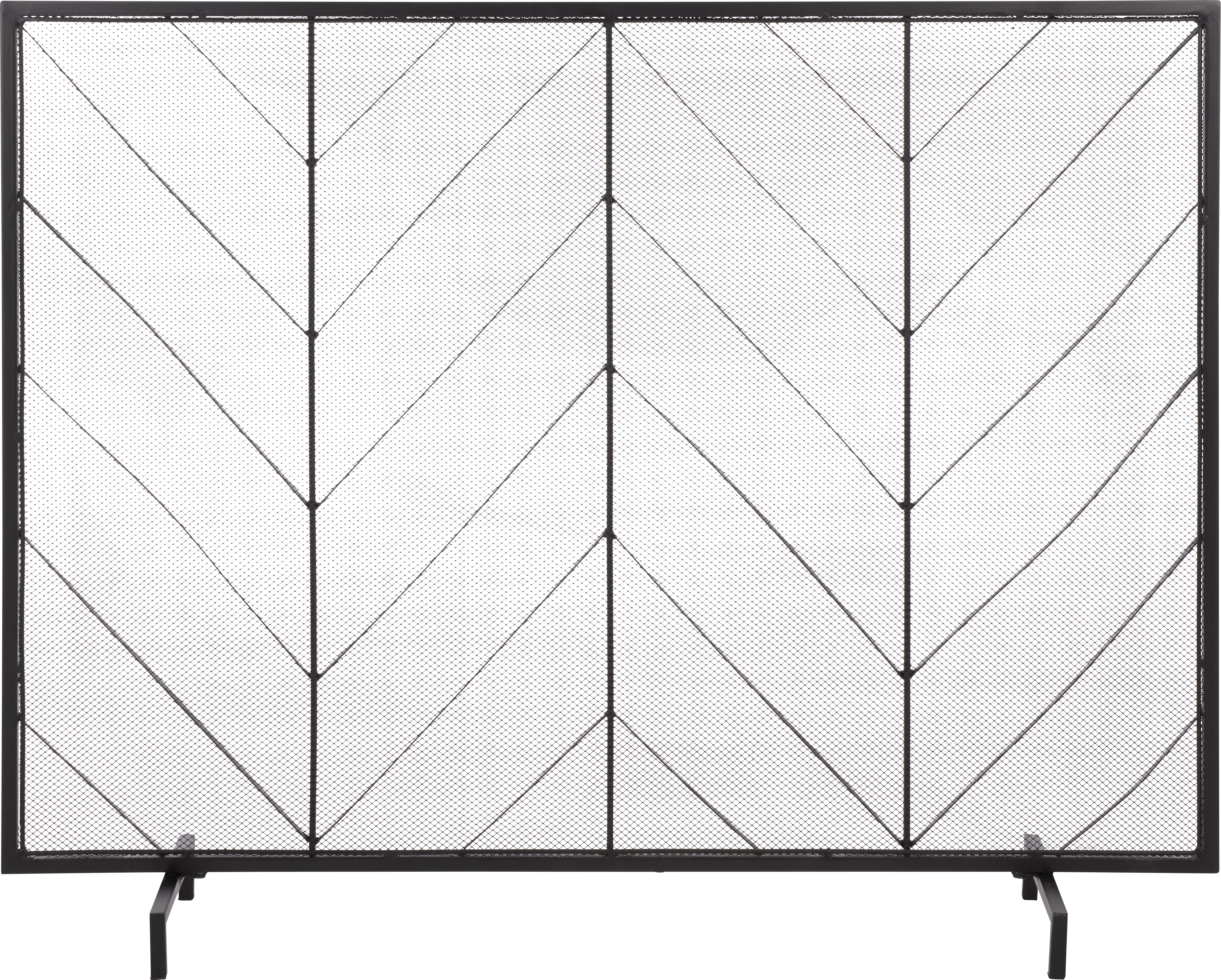 Emboro Black Fireplace Screen - Image 1