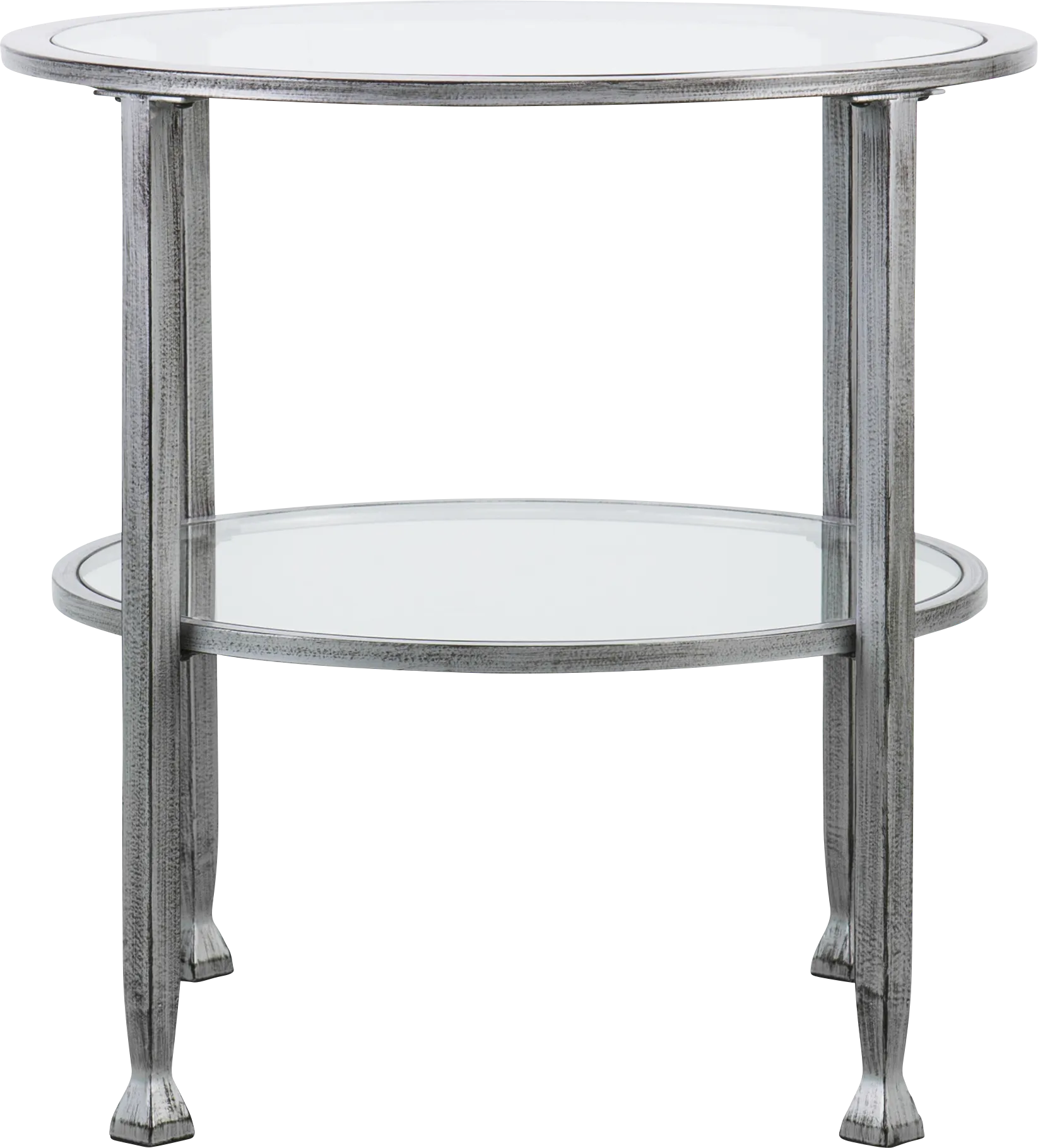 Worston Silver Round End Table - Thumbnail - Image 1