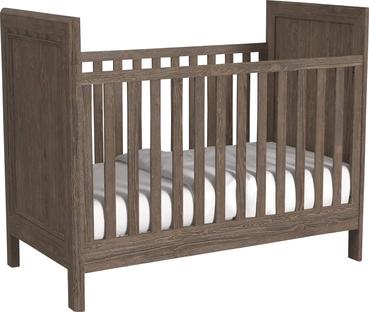 Kids Hahese Brown Convertible Crib