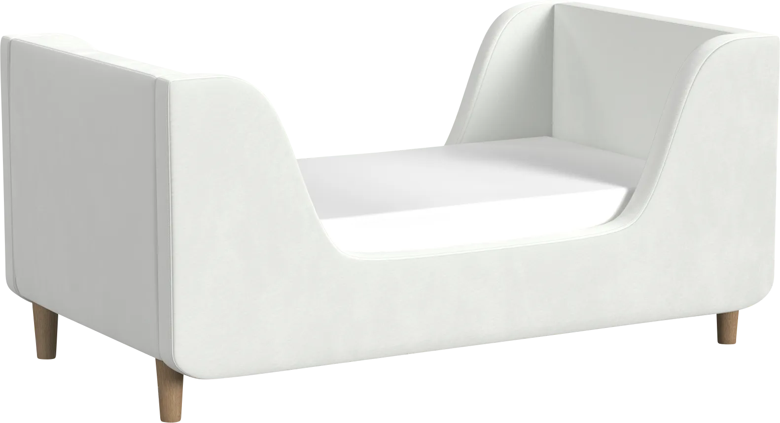 Kids Lirik White Toddler Bed - Thumbnail - Image 1