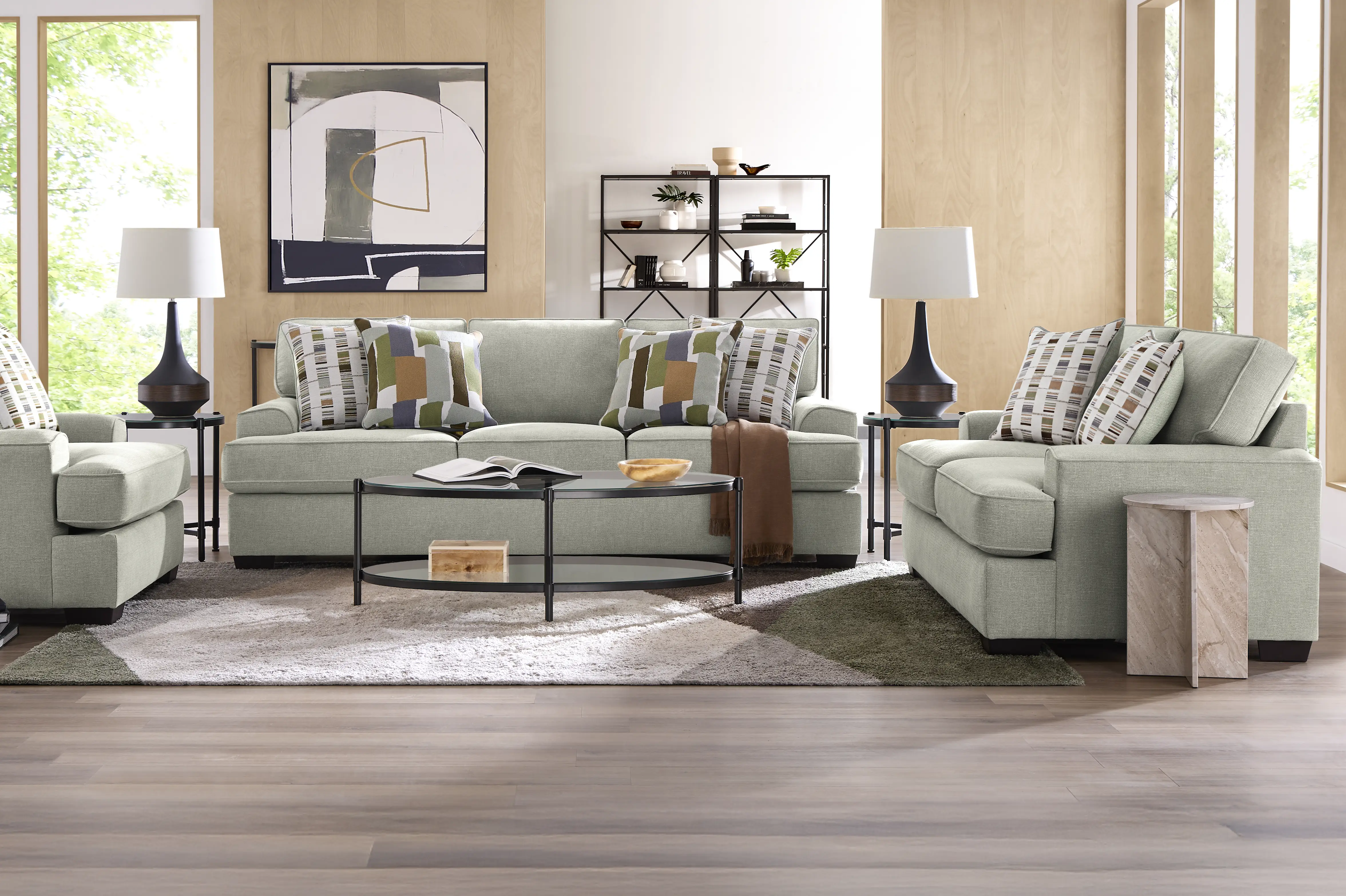 Wilkinson Green 8 Pc Living Room - Thumbnail - Image 1
