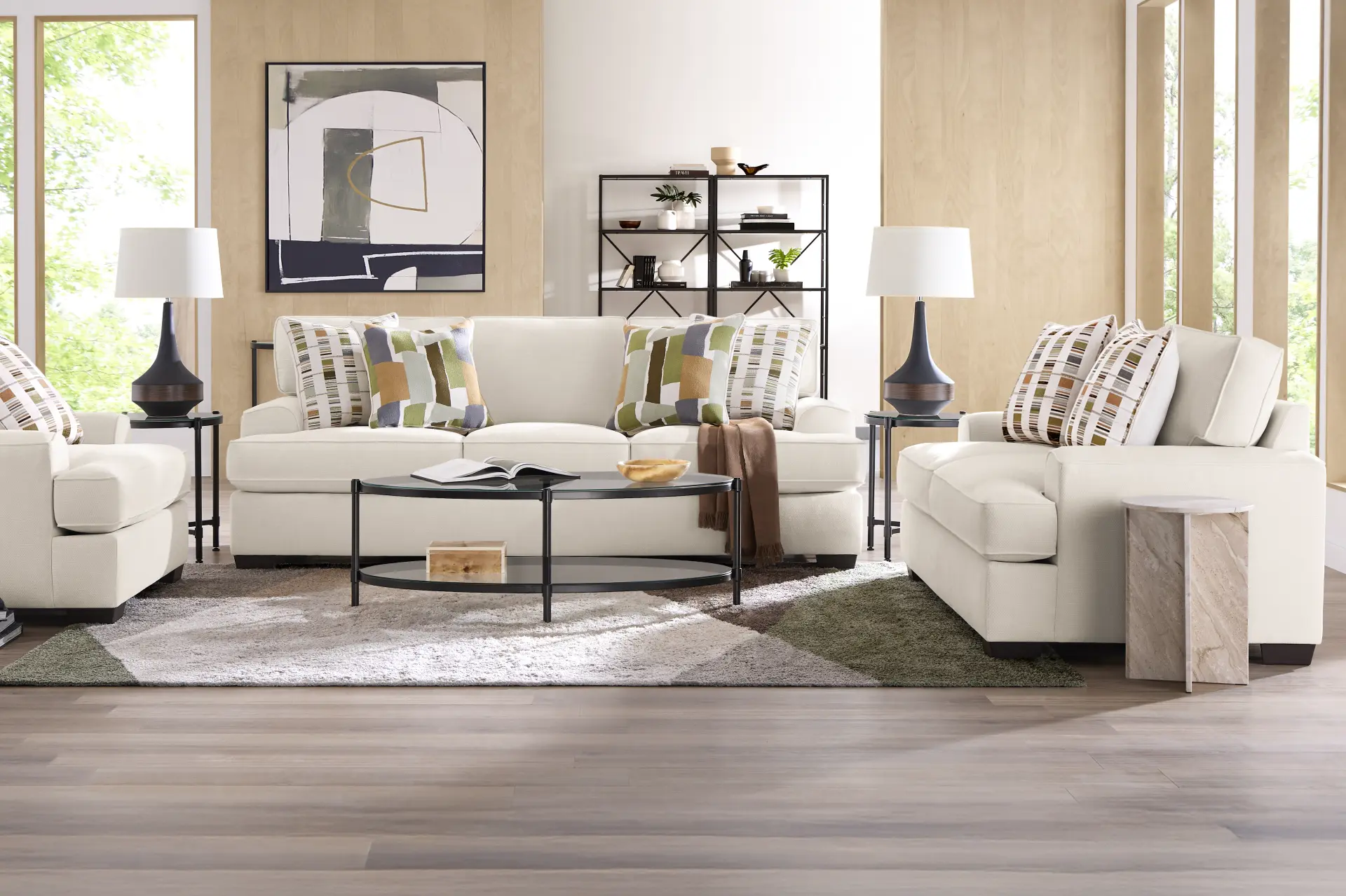 Wilkinson White 2 Pc Living Room