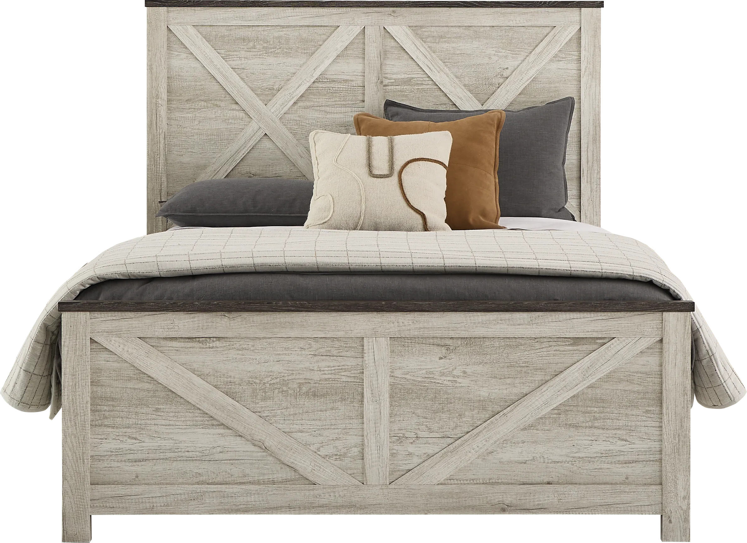 Glen Oaks White 5 Pc Queen Panel Bedroom - Thumbnail - Image 2