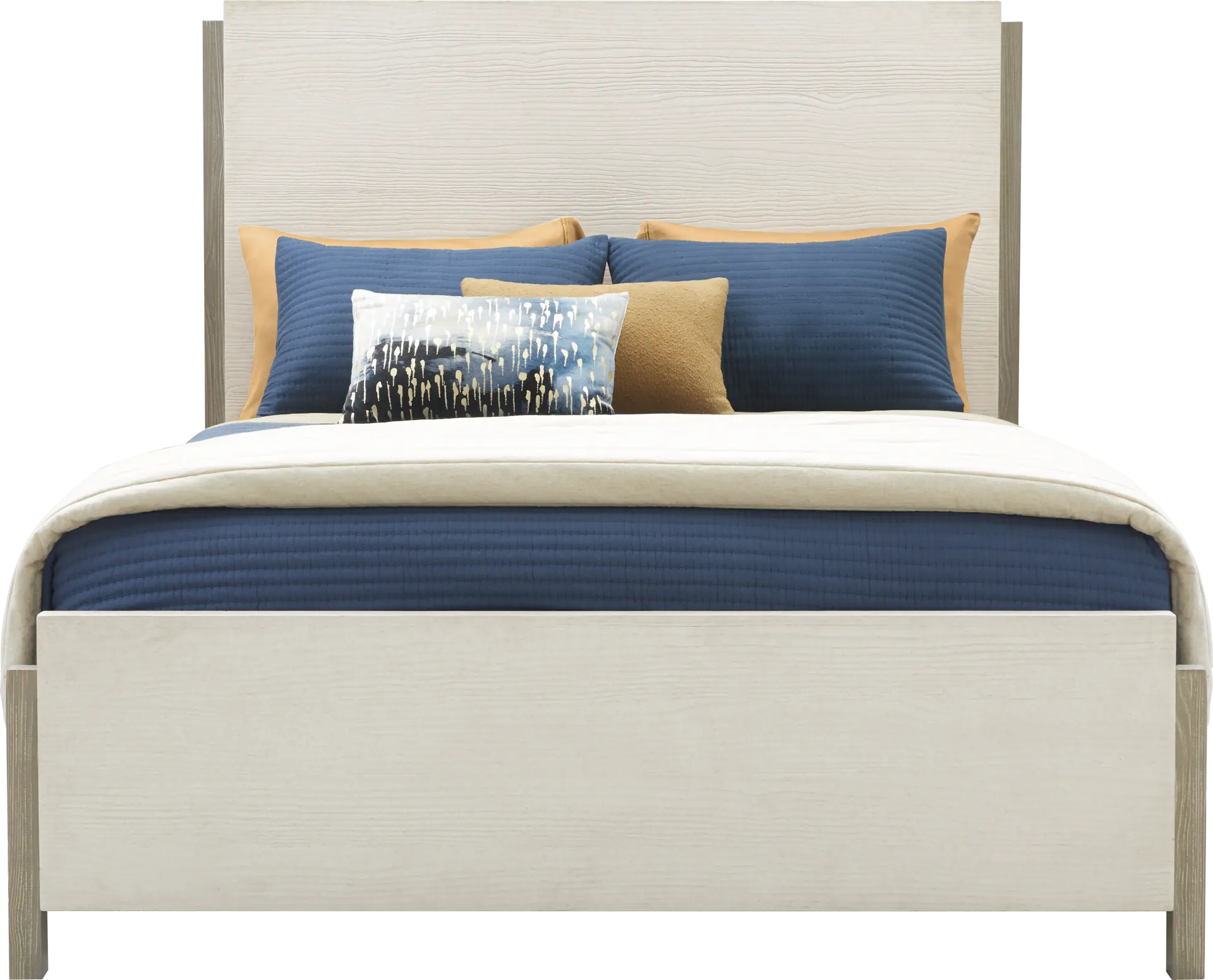 Carmen Villa White 3 Pc King Panel Bed