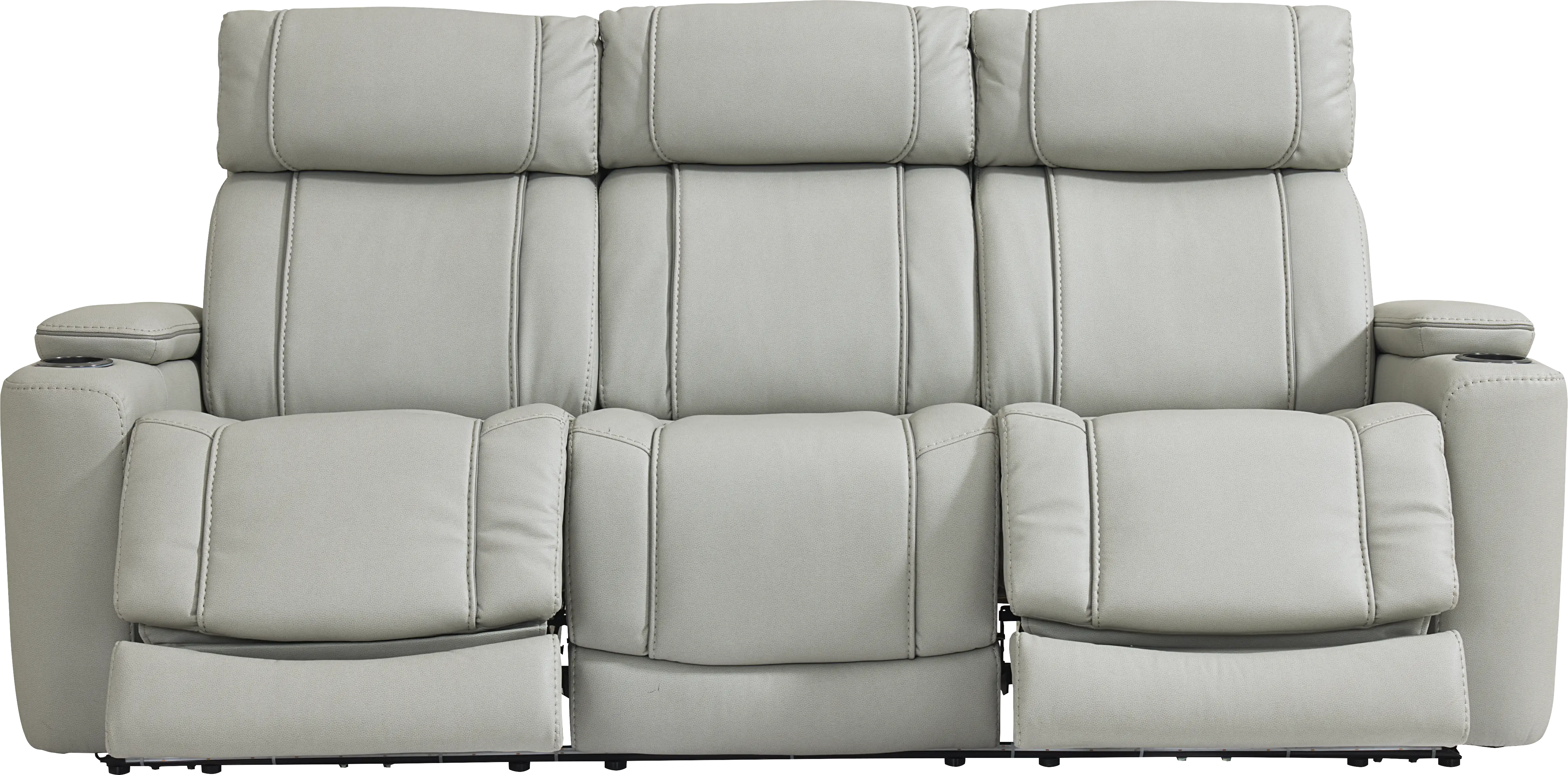 Haven Point Platinum 7 Pc Reclining Living Room with Dual Power Reclining Sofa - Thumbnail - Image 2