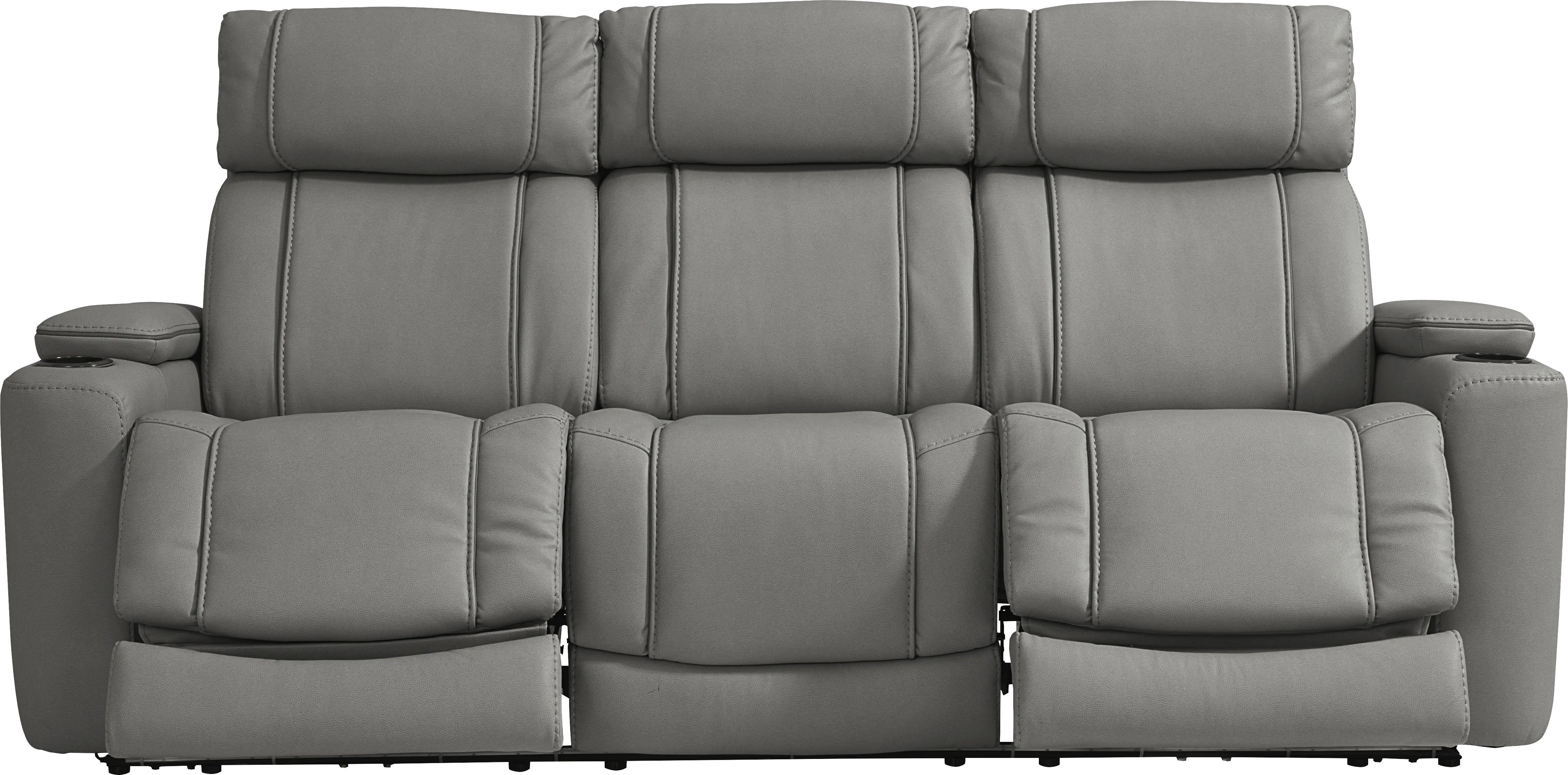 Haven Point Charcoal 7 Pc Dual Power Reclining Living Room - Thumbnail - Image 2