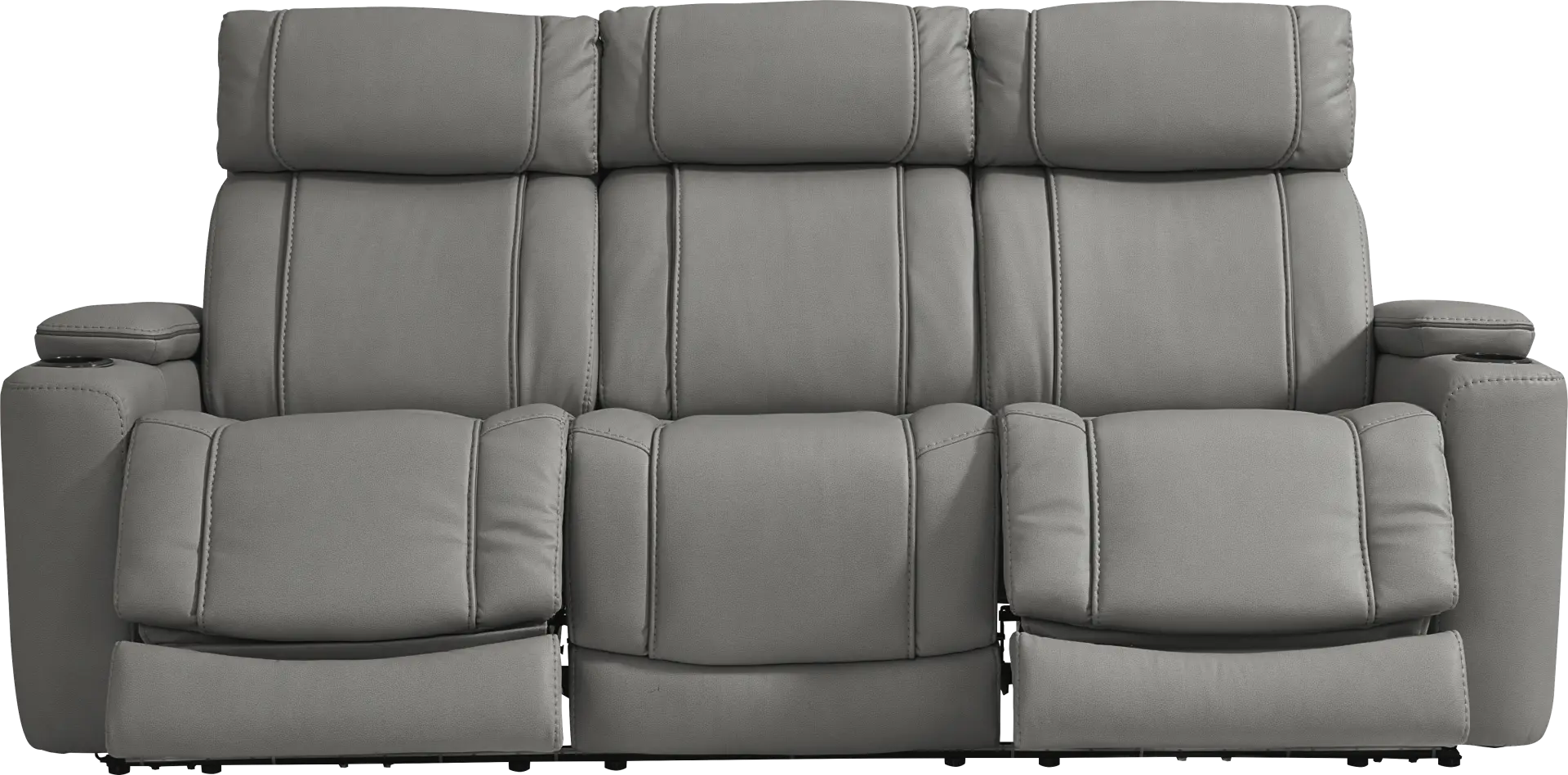 Haven Point Charcoal Dual Power Reclining Sofa