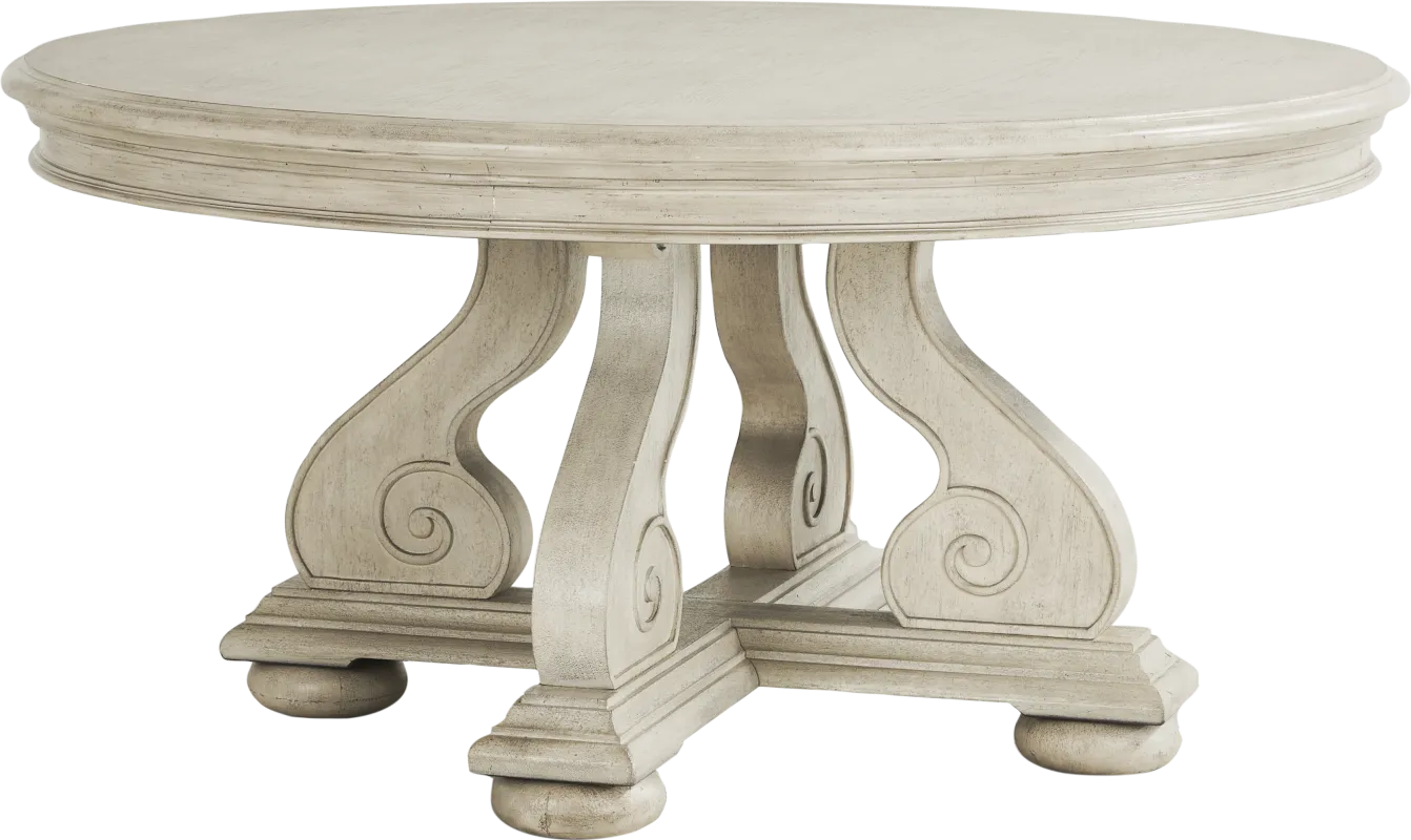 Armitage White Round Dining Table