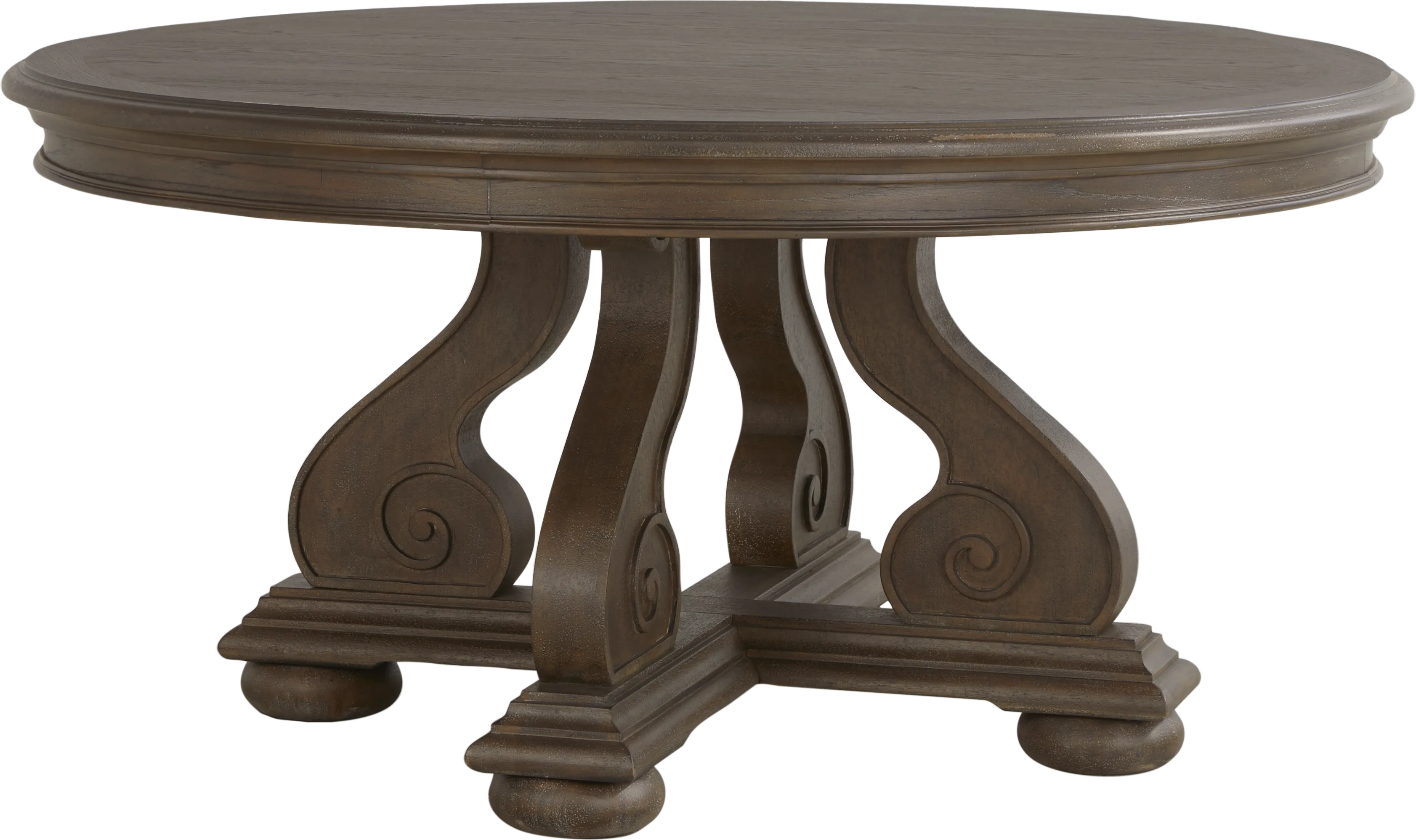 Armitage Brown Round Dining Table - Thumbnail - Image 1