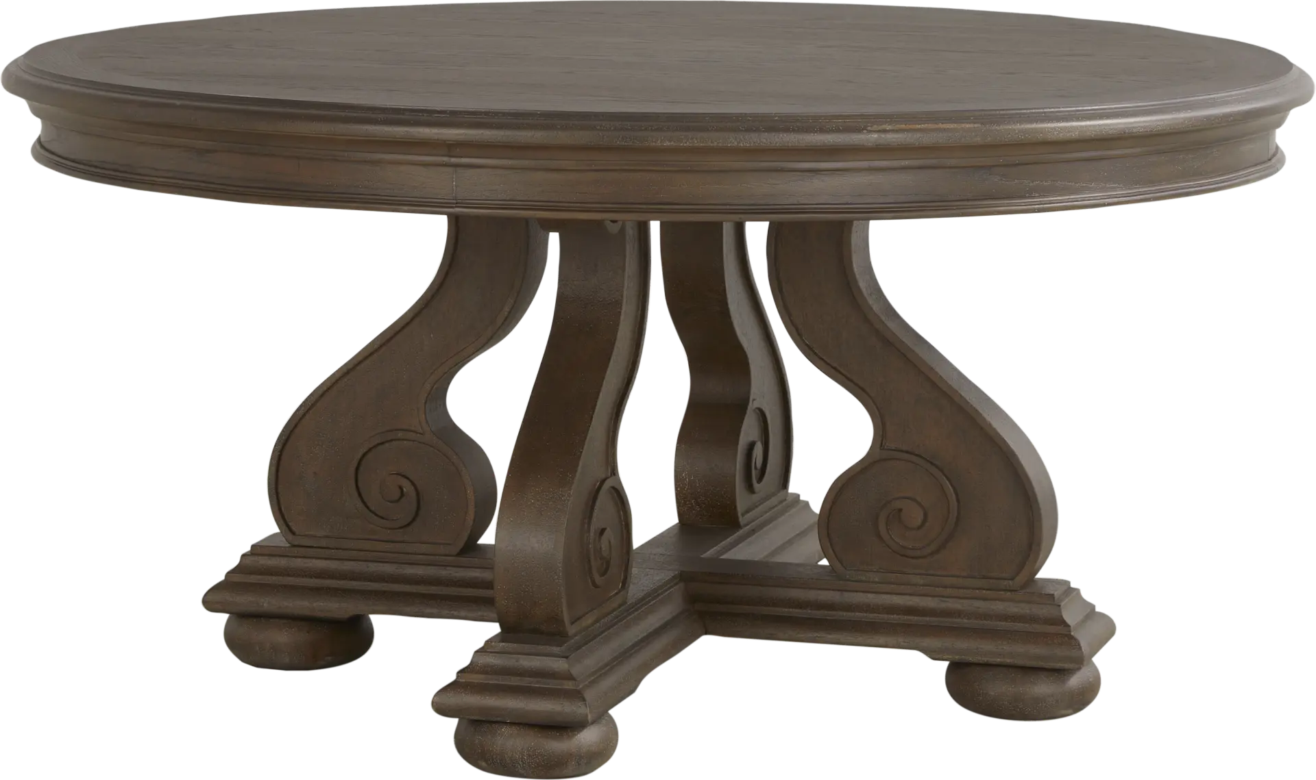 Armitage Brown Round Dining Table