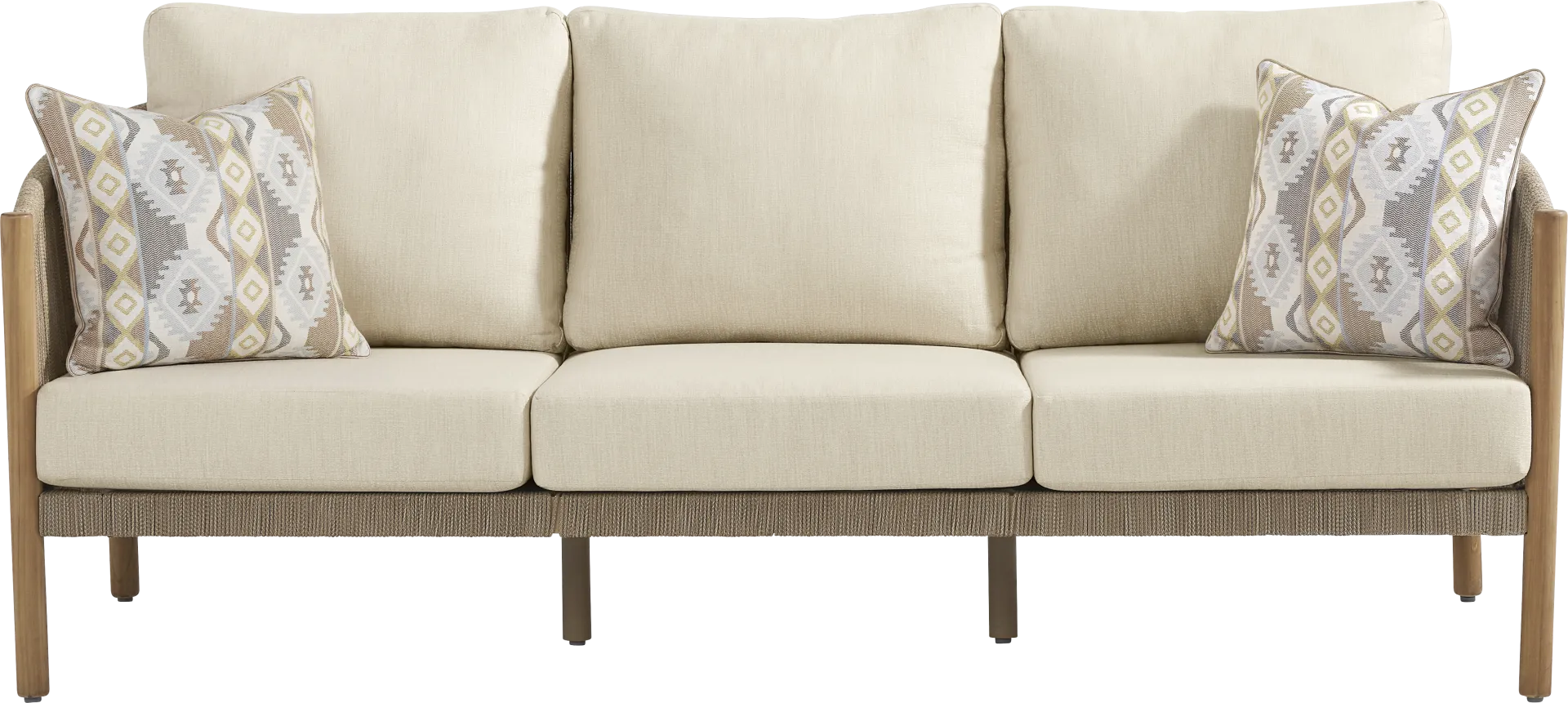 Koda Beige 4 Pc Outdoor Seating Set - Image 2