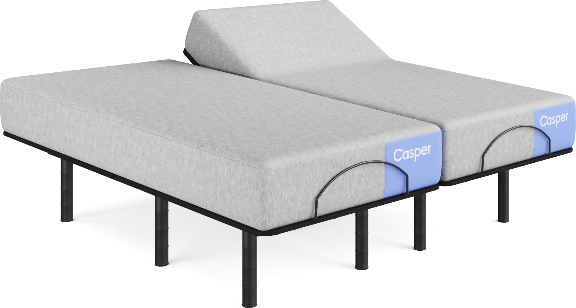 Casper Renew Split King Mattress with Head Up Only Base