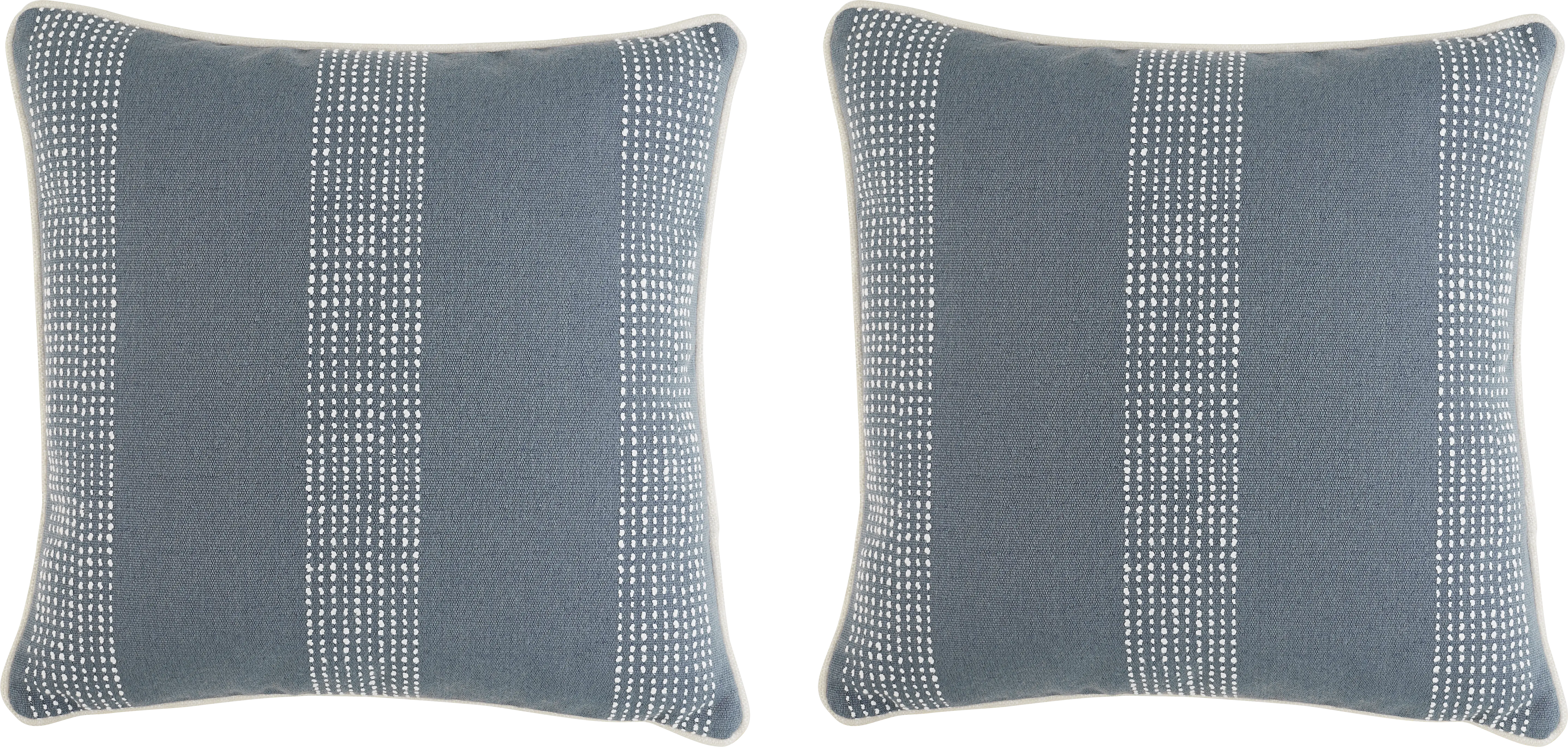 Caper Slate Indoor/Outdoor Accent Pillow, set of 2 - Thumbnail - Image 1