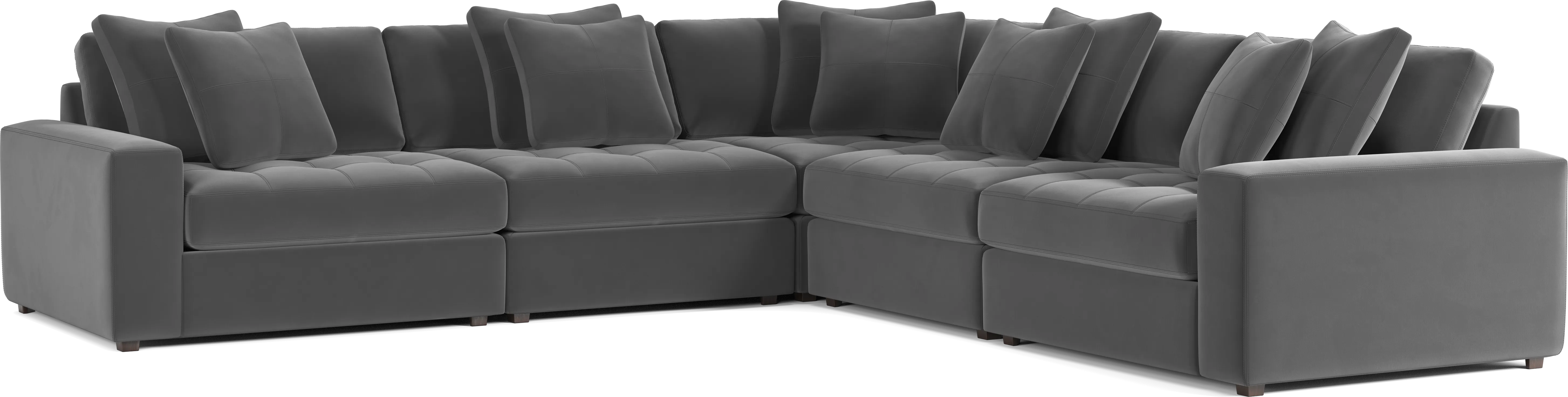 Filmore Gunmetal 5 Pc Sectional - Image 2