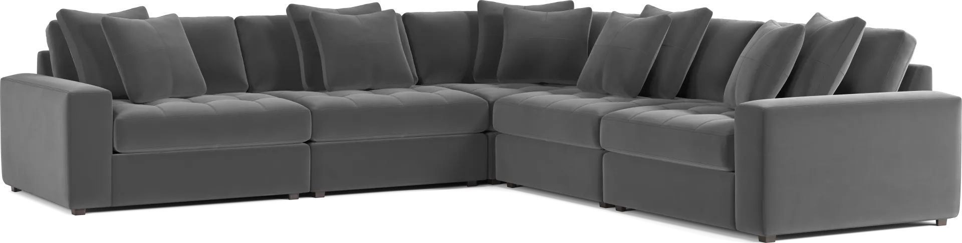 Filmore Gunmetal 5 Pc Sectional - Image 2