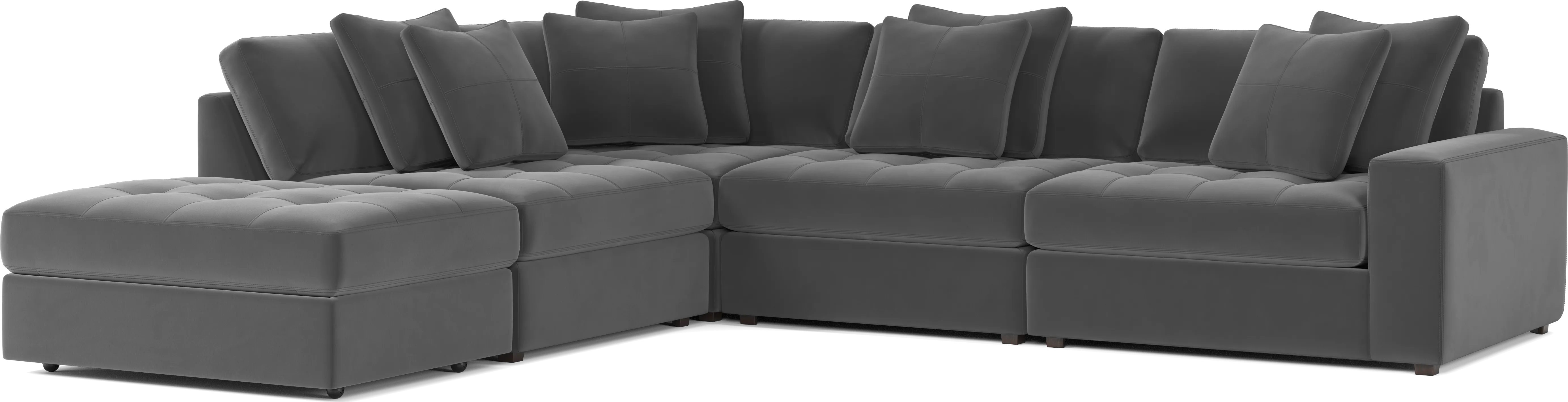 Filmore Gunmetal 5 Pc Sectional - Image 2
