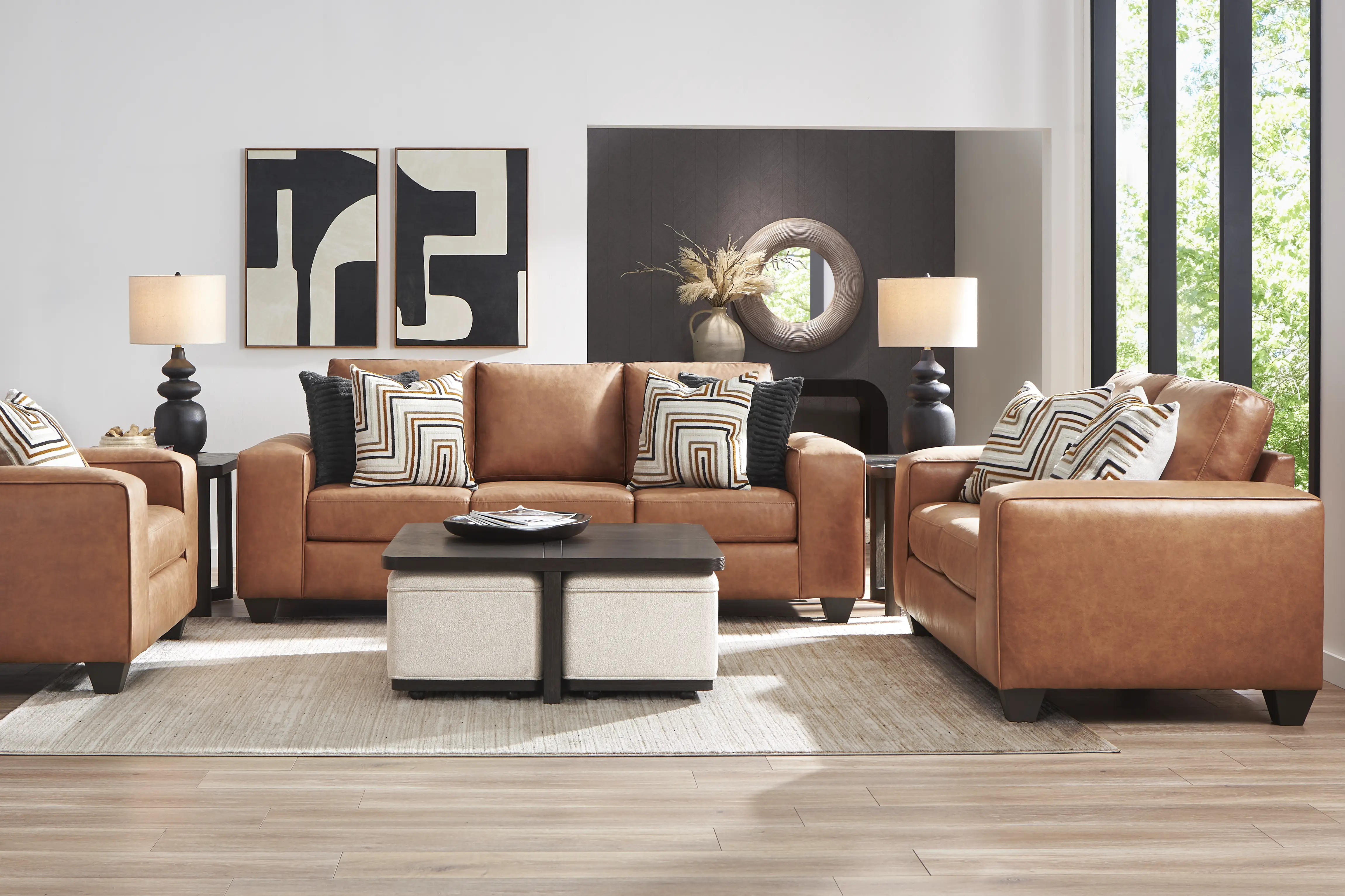 Westcott Brown Sofa - Image 1