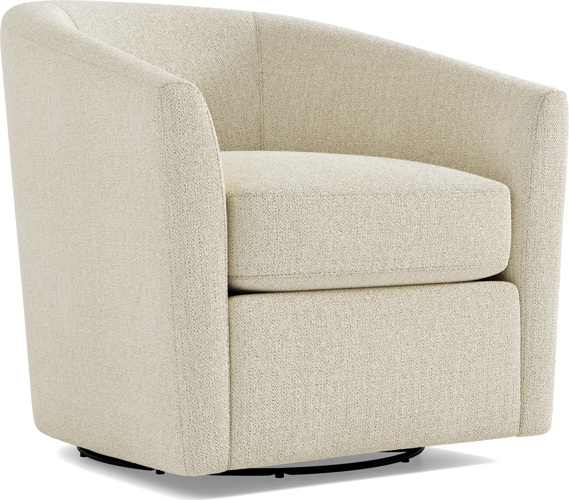 Delcrest White Swivel Chair