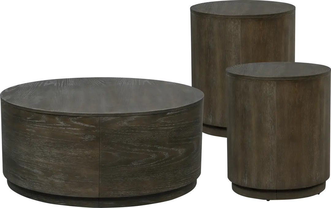 Carlowe Espresso 3 Pc Table Set