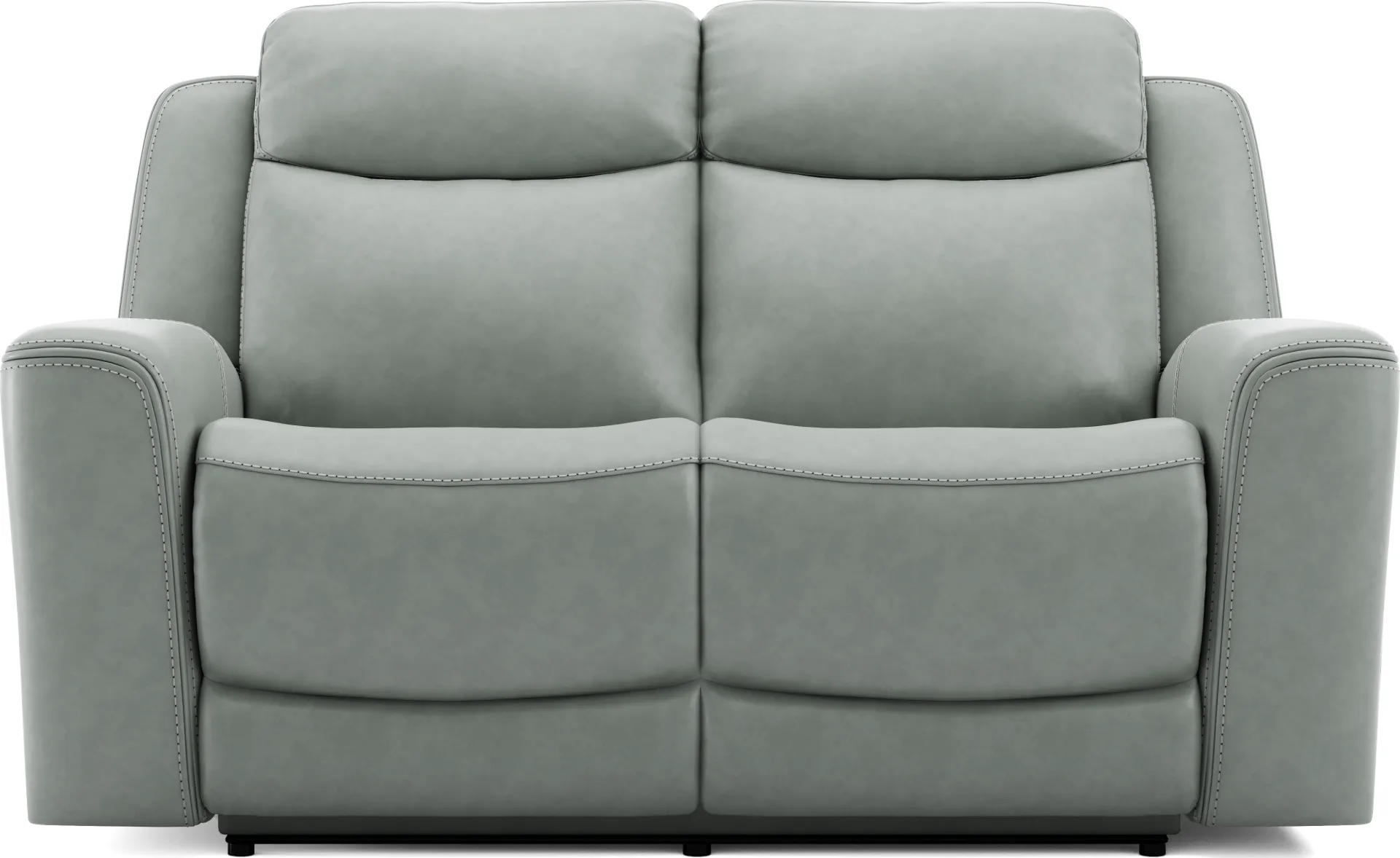 Davidson Artic Leather Loveseat - Image 1
