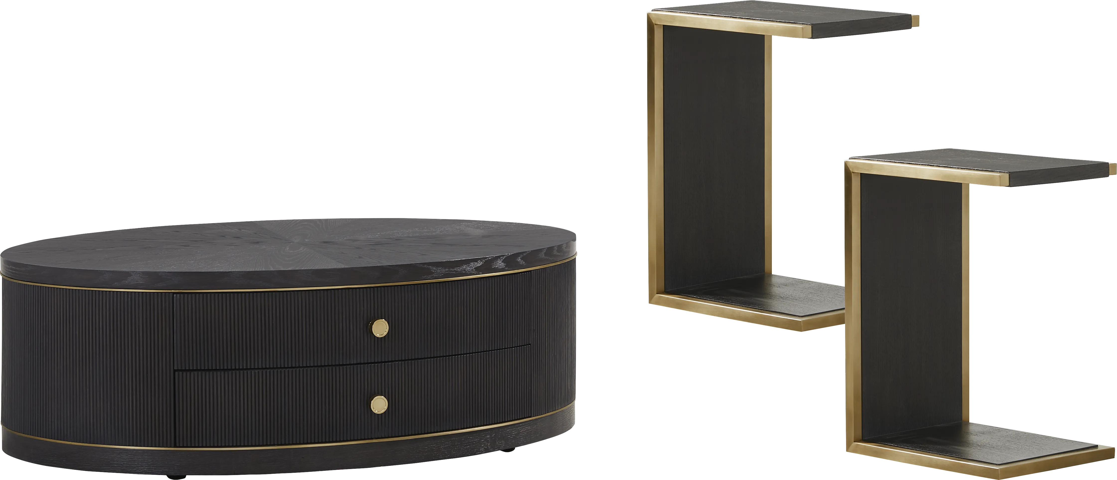 Wilshire Black 3 Pc Table Set - Thumbnail - Image 1