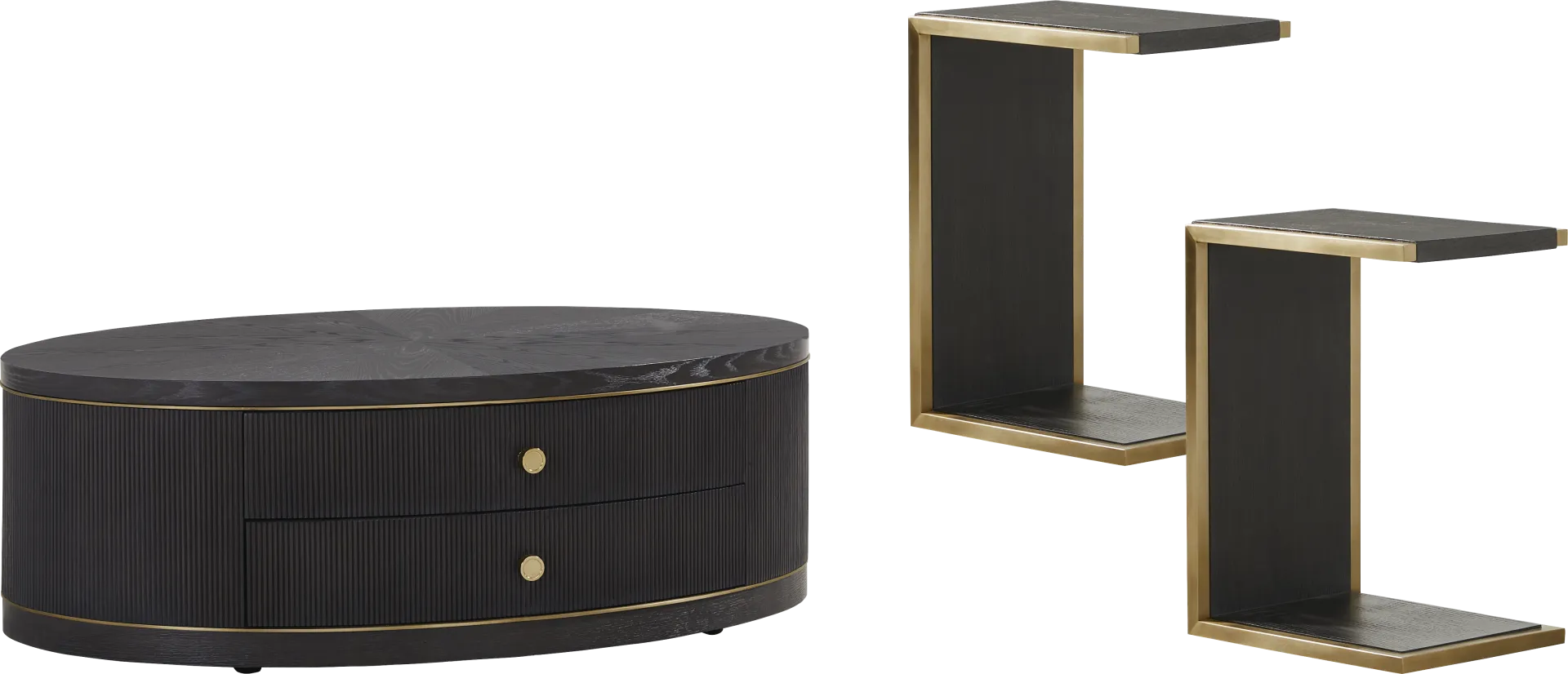 Wilshire Black 3 Pc Table Set - Image 1