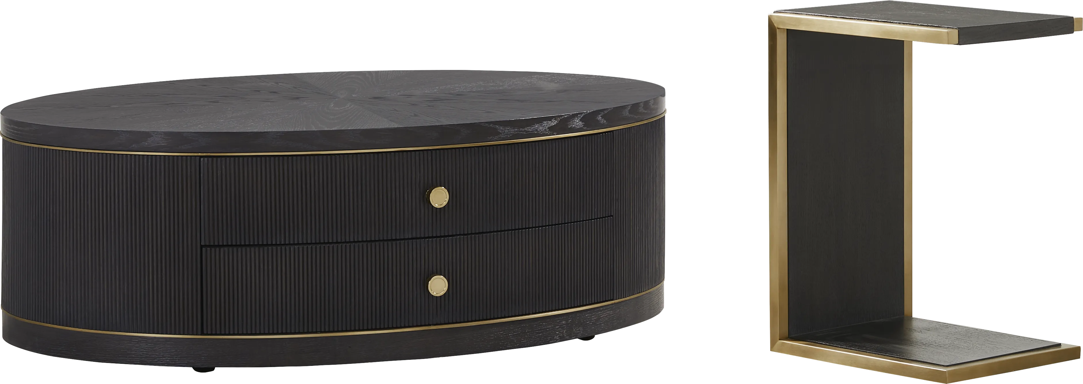 Wilshire Black 2 Pc Table Set - Thumbnail - Image 1
